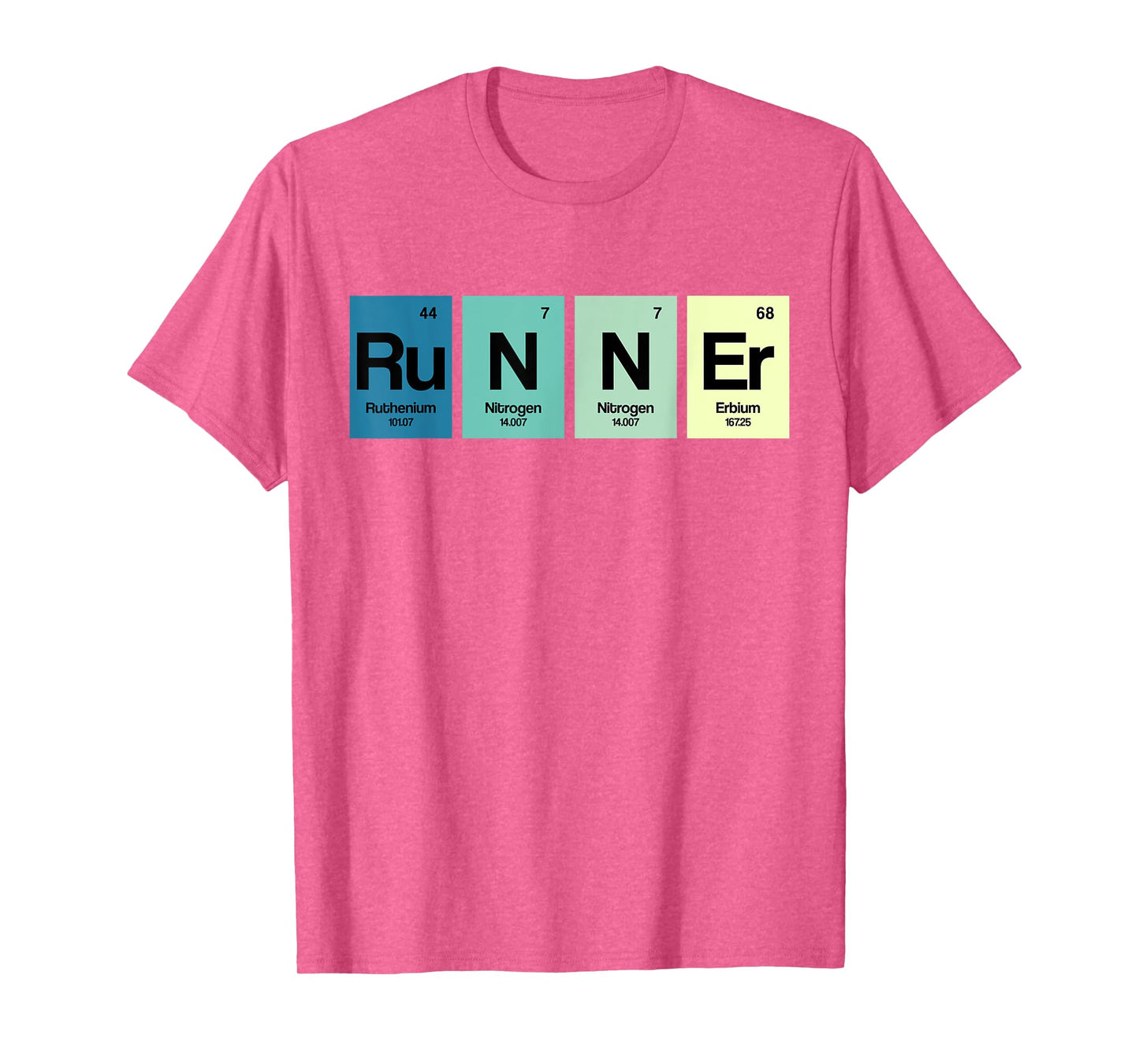 Runner Periodic Table Funy Marathon Runners Science Gift T-Shirt