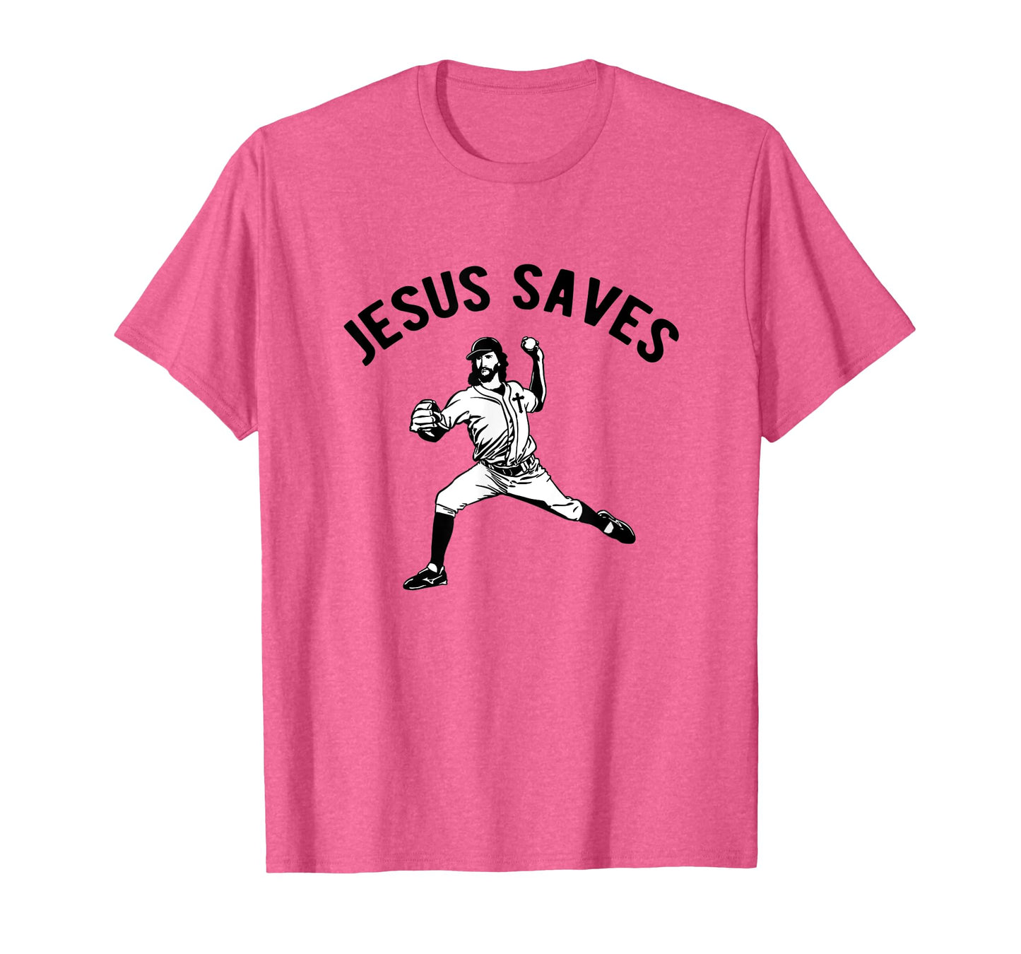 Jesus Saves Baseball pitcher T-Shirt