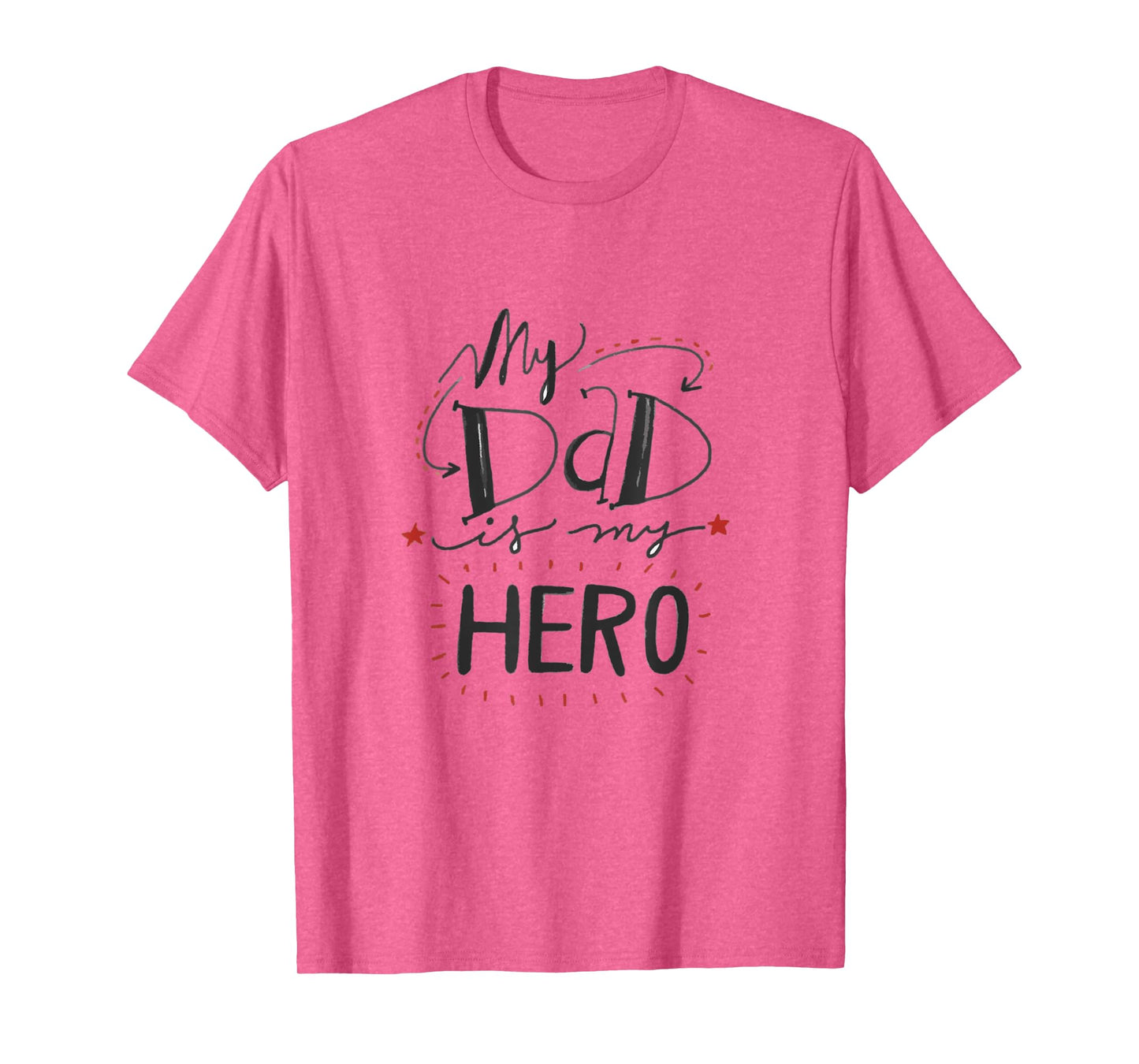 Fathers Day T Shirts For Kids My Dad Is My Hero Cute Design T-Shirt