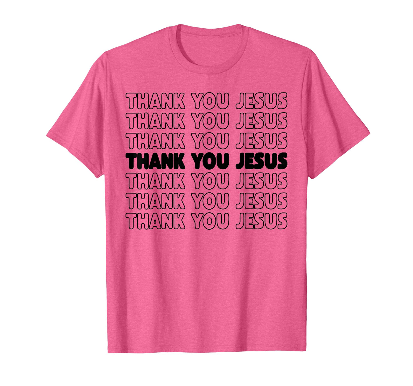 Thank You Jesus T-Shirt Bible Pride Tshirt Men T-Shirt
