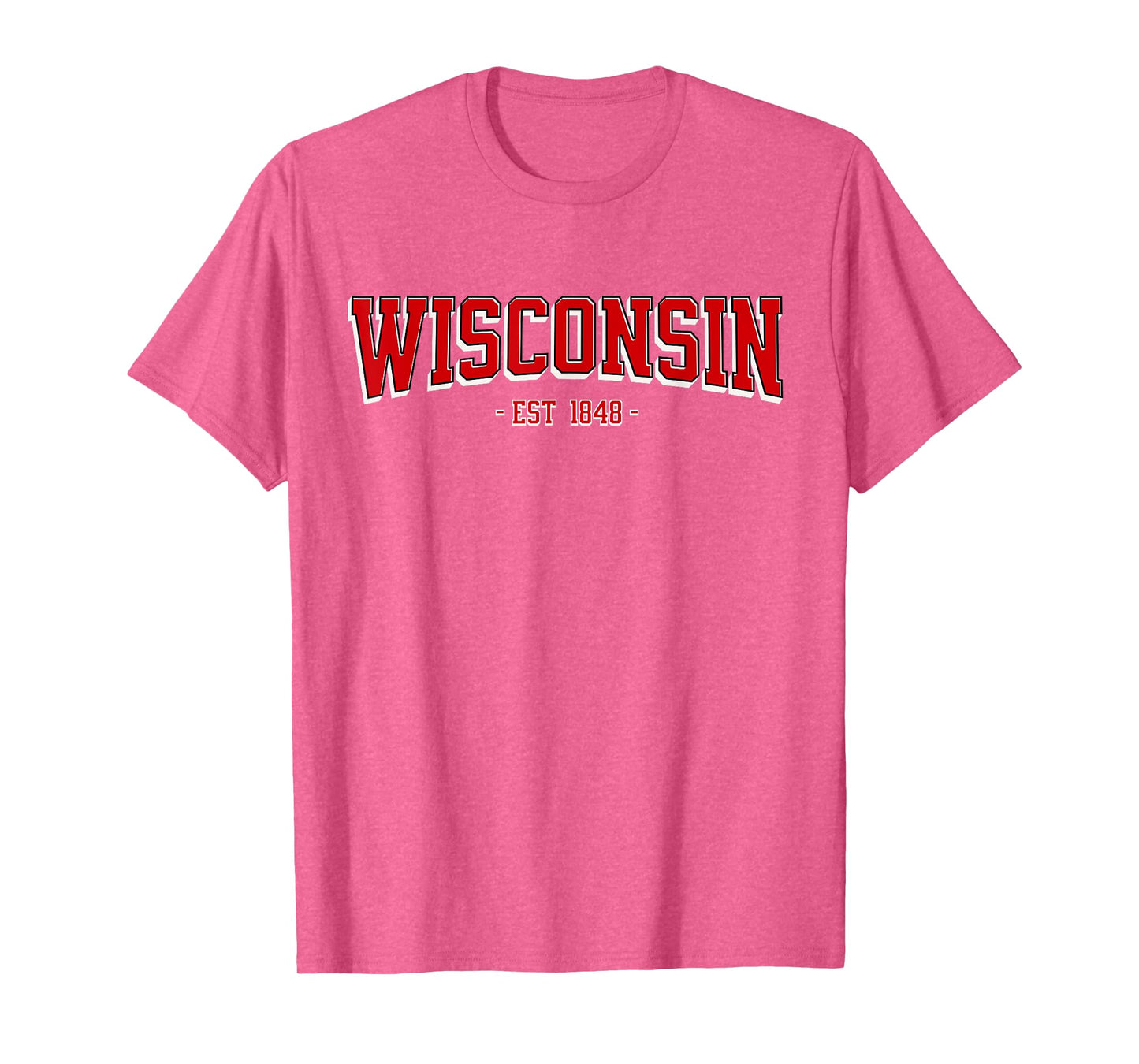 Classic Wisconsin Print Retro Varsity Vintage Wisconsin T-Shirt