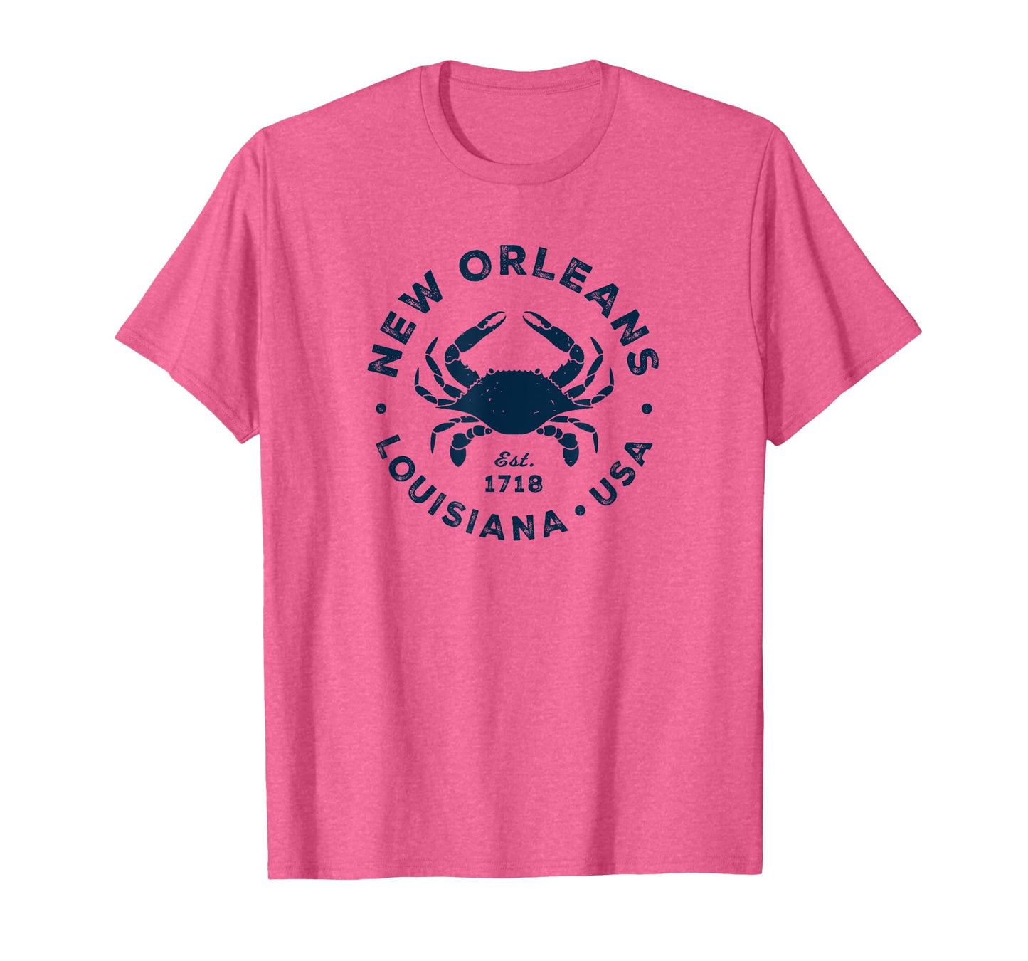 New Orleans Louisiana Vintage Blue Crab Vacation Souvenir T-Shirt