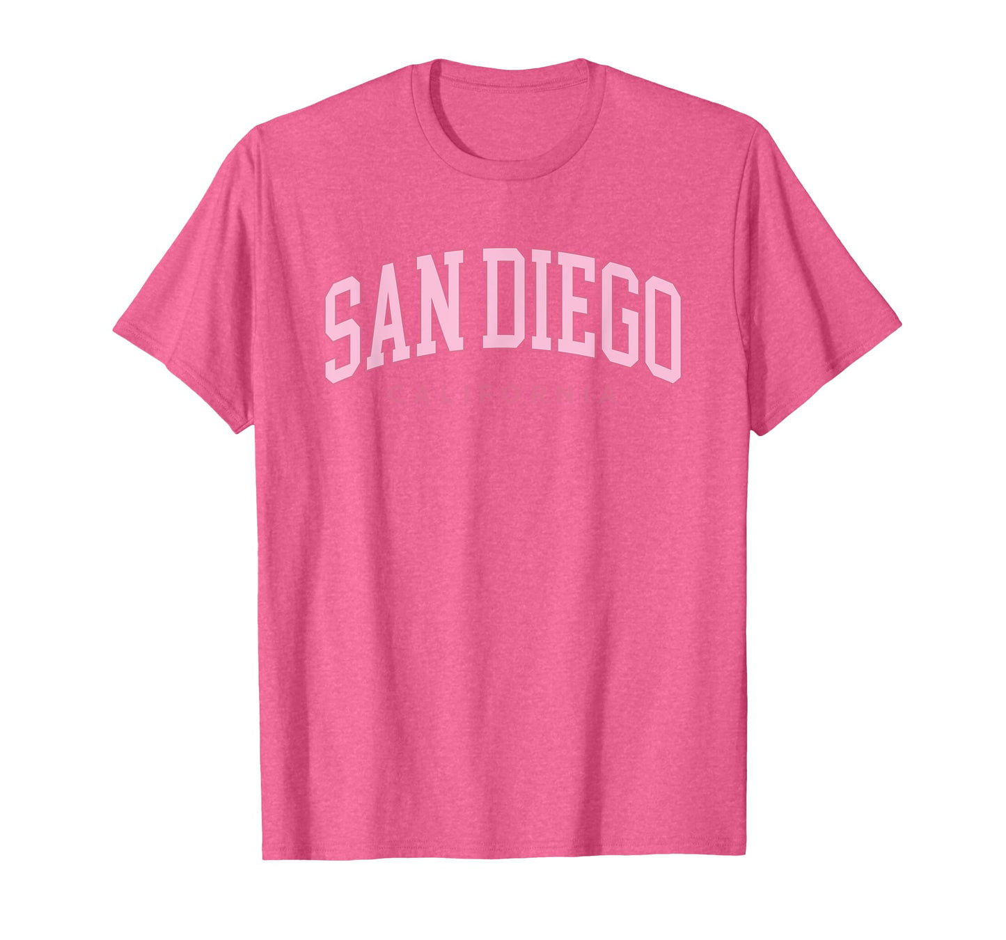 San Diego California Retro Preppy Throwback Pink Girls T-Shirt