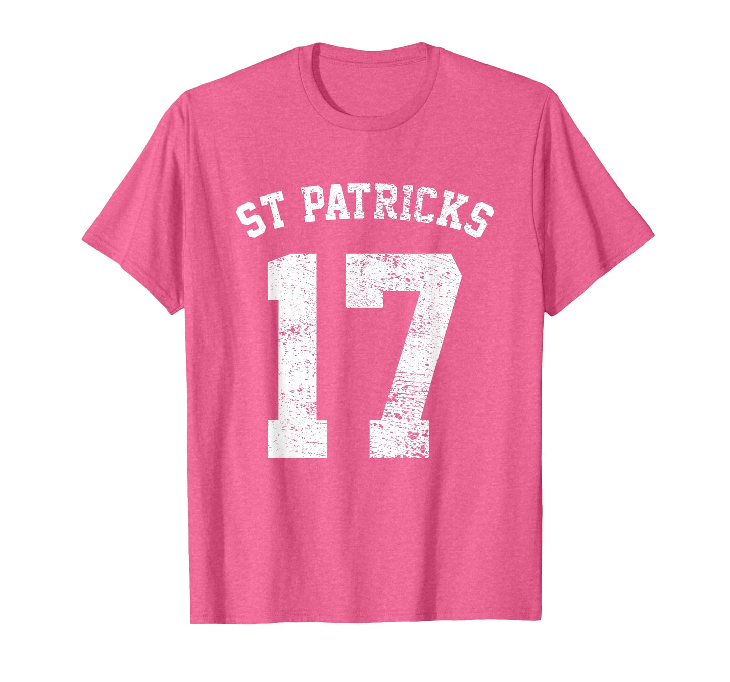 St Patricks Day March 17 Retro Distressed College Varsity T-Shirt