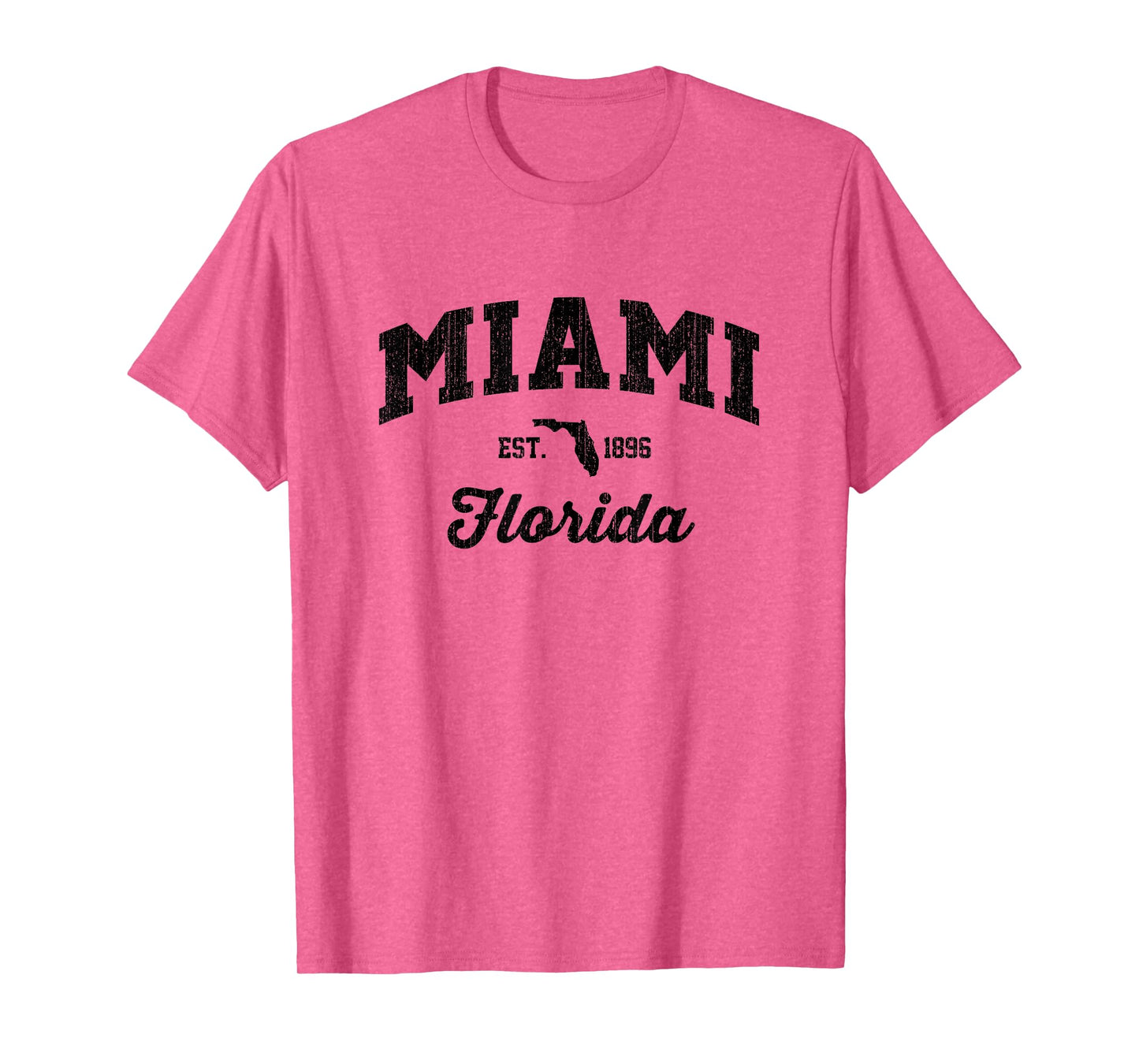 Vintage Miami Florida USA Sports Weathered Retro American T-Shirt