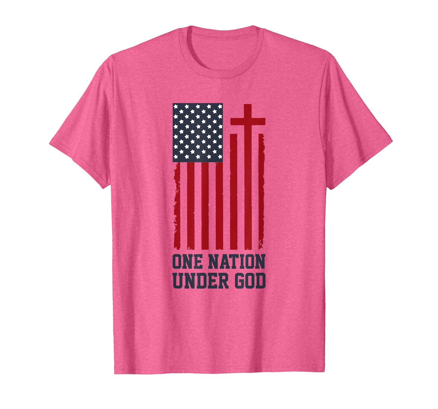 Patriotic Christian American Flag - One Nation Under God T-Shirt