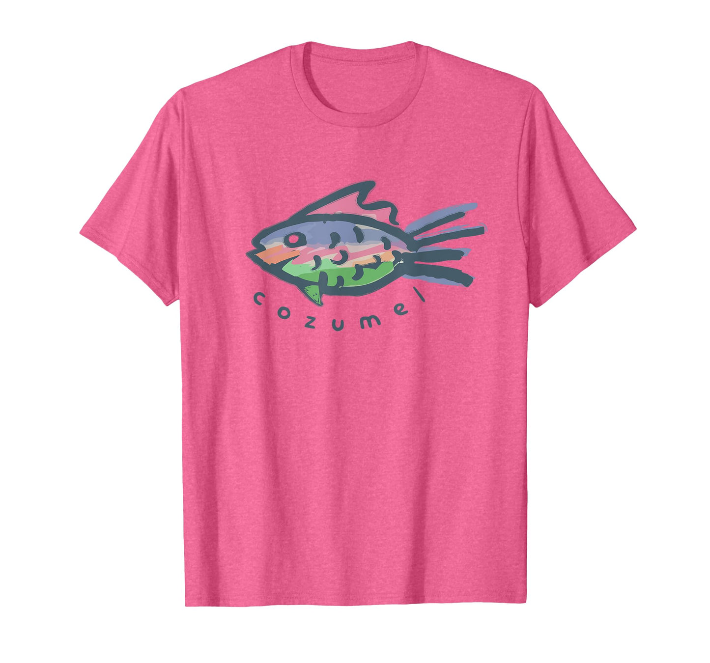 Cozumel Mexico Tropical Fish Graphic T-Shirt