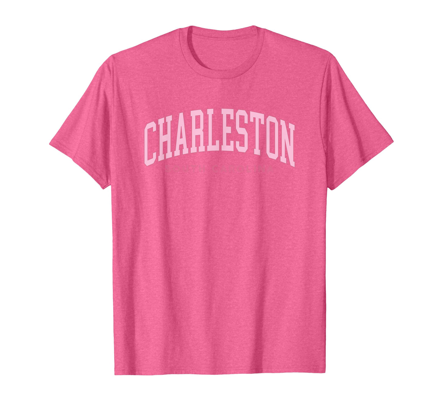 Charleston South Carolina Retro Preppy Throwback Pink Girls T-Shirt