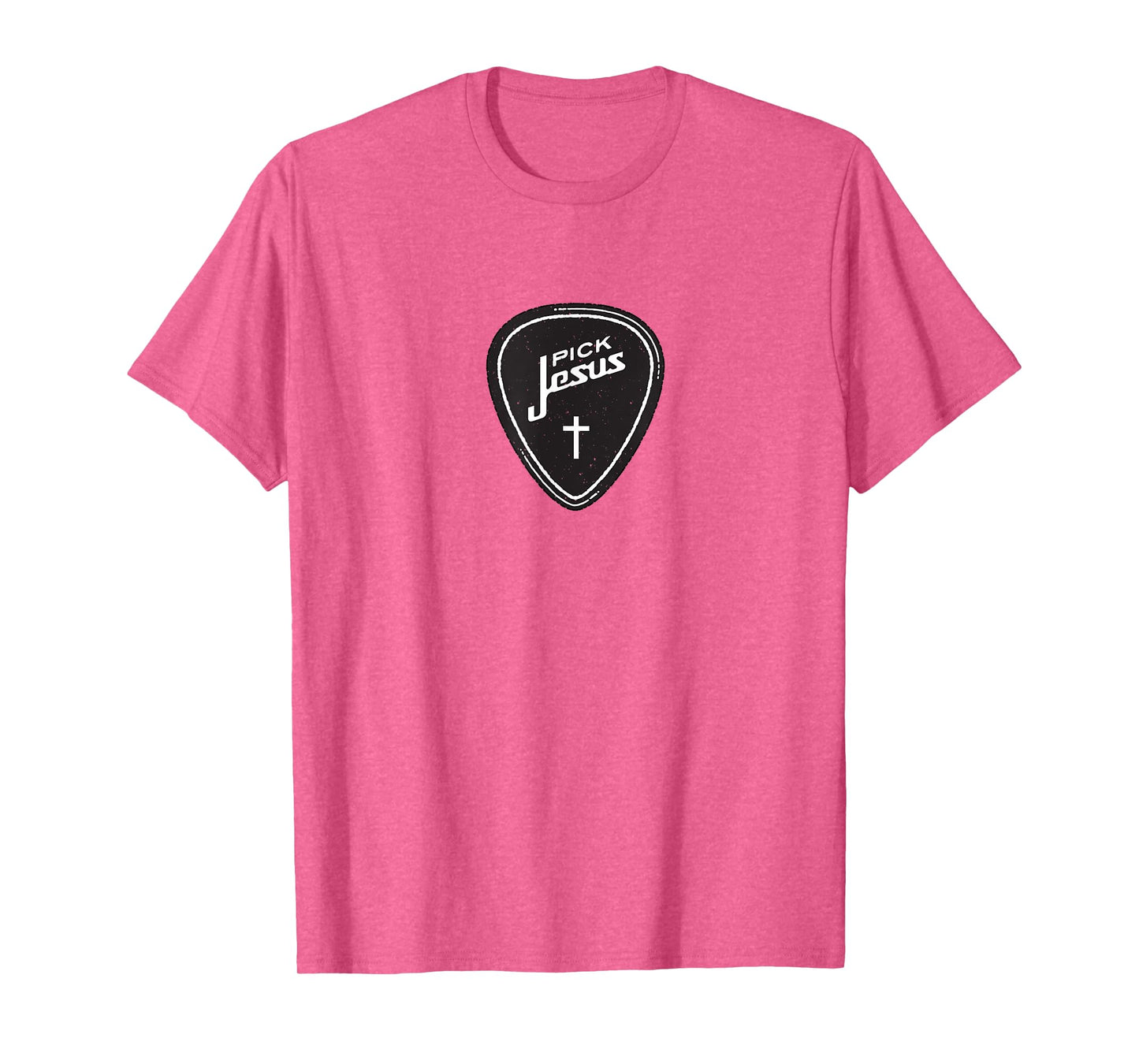 Christian Shirt - Vintage Guitar Pick Jesus Cross Worship T-Shirt