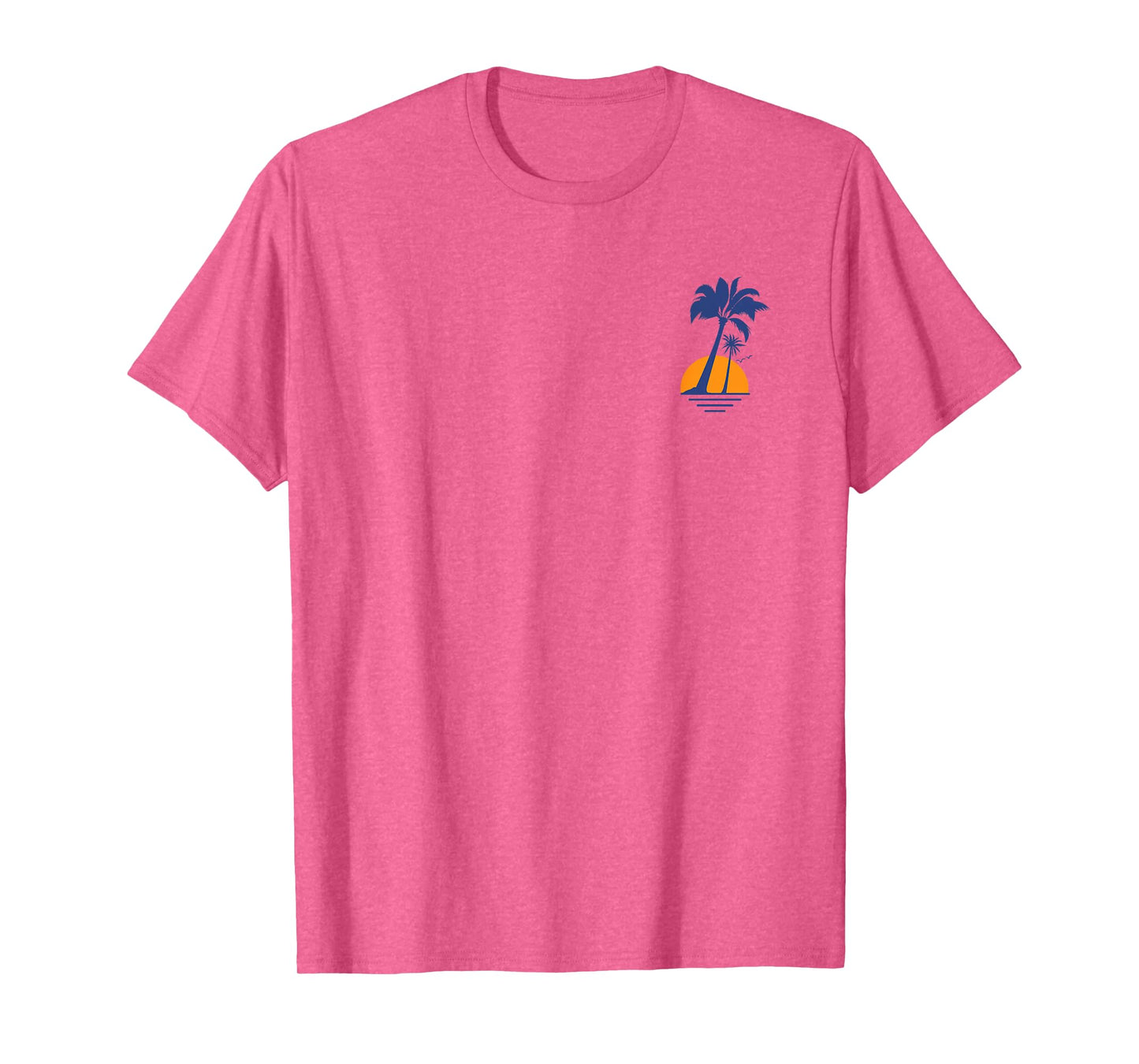 Cool Summer Beach Vacation Men Women Sunset Palm Tree T-Shirt
