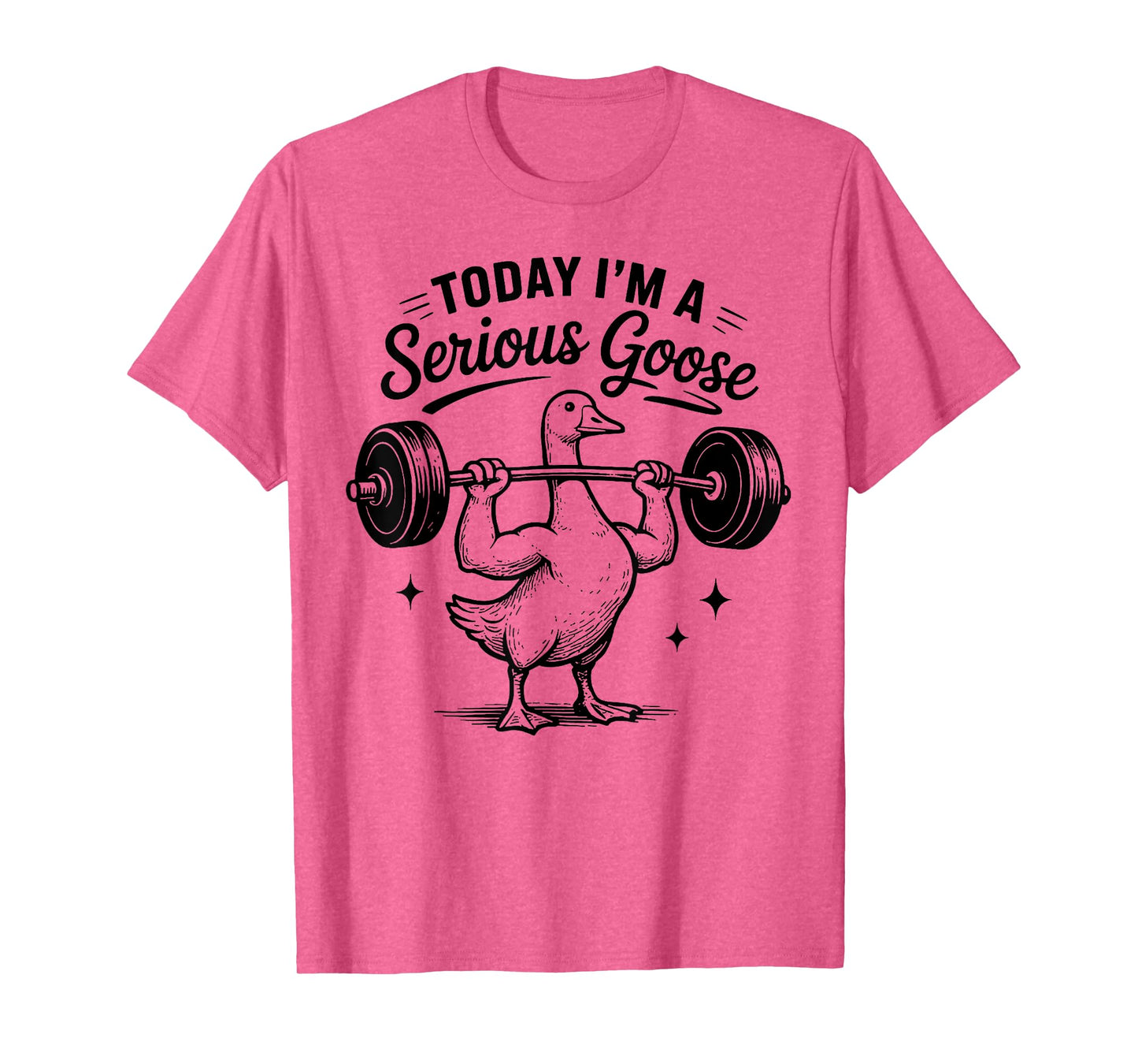 Today i'm a serious goose funny lifting weights gym fitness T-Shirt