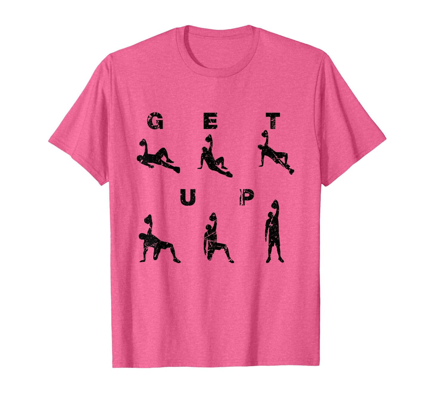 Kettlebell Men Women Workout Turkish Get Up Training T-Shirt
