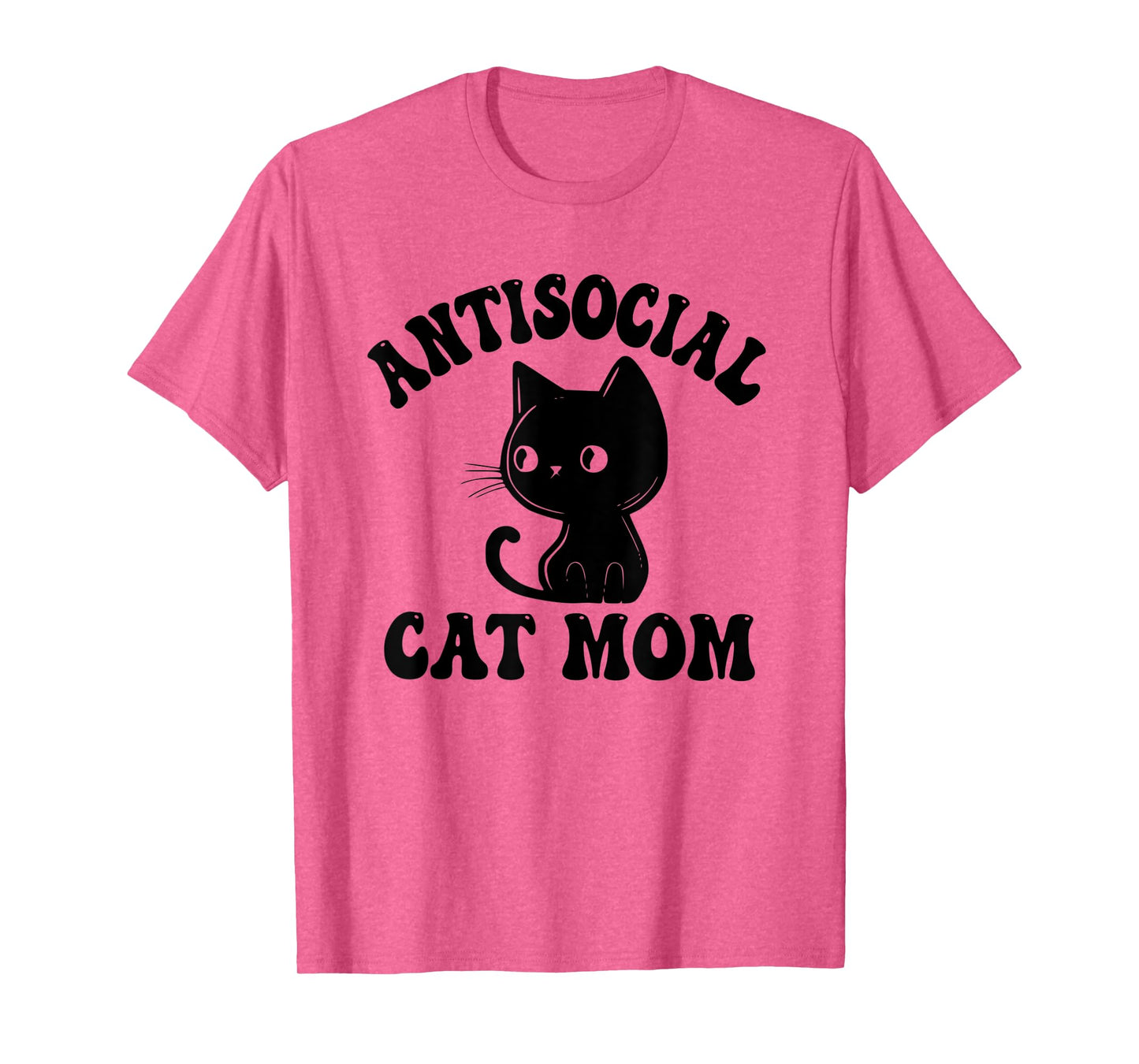 Antisocial Cat Mom Introvert Anti Social Anxiety Introverted T-Shirt for Men Women