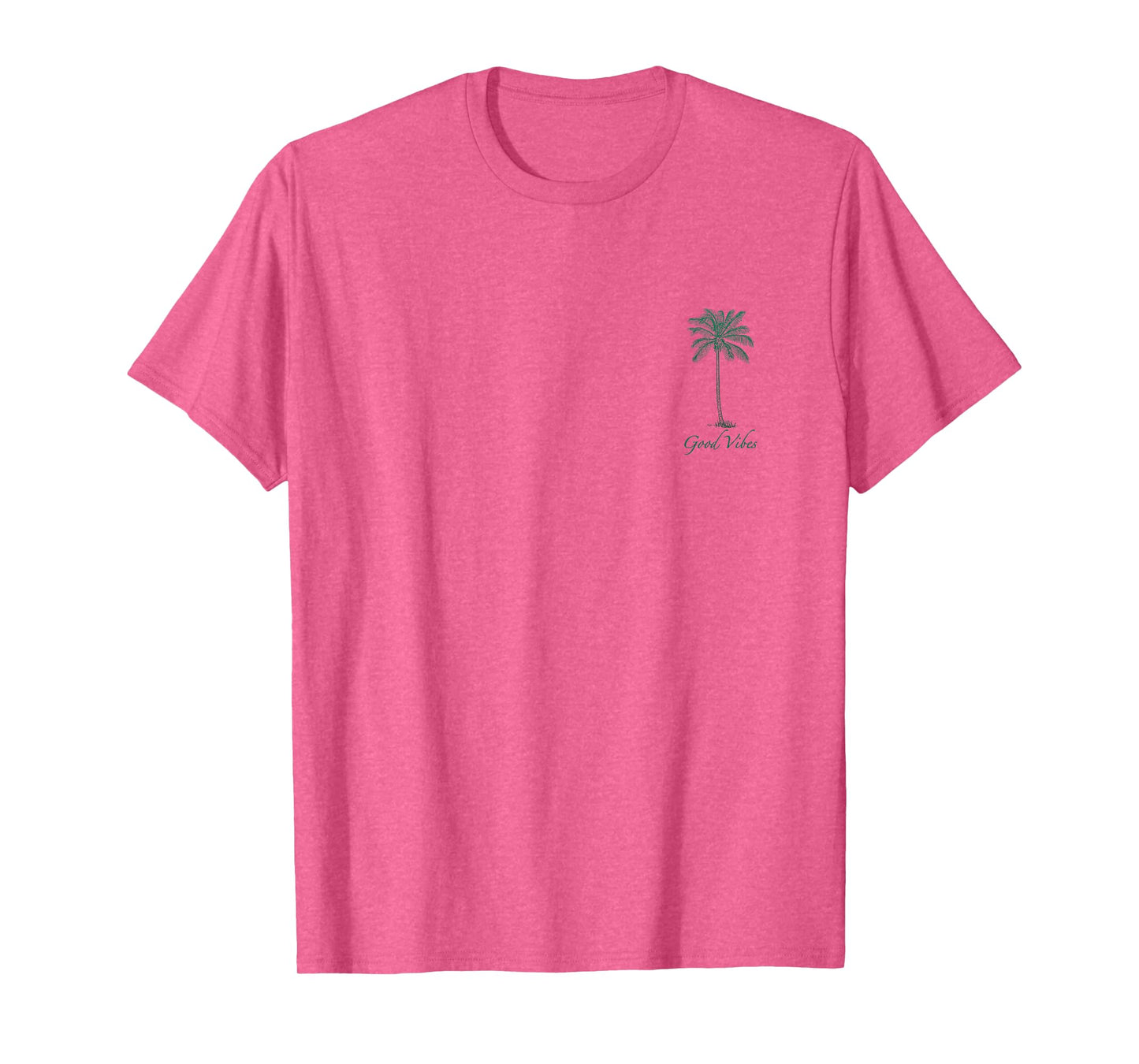 Vintage Hawaiian Palm Tree Beach Tropical Island Pocket Logo T-Shirt