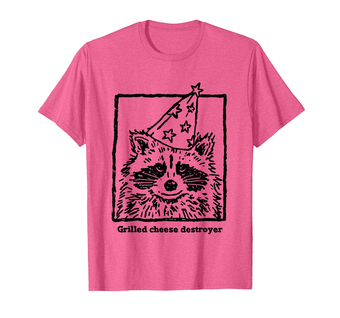 Grilled Cheese Destroyer Funny Raccoon Meme T-Shirt