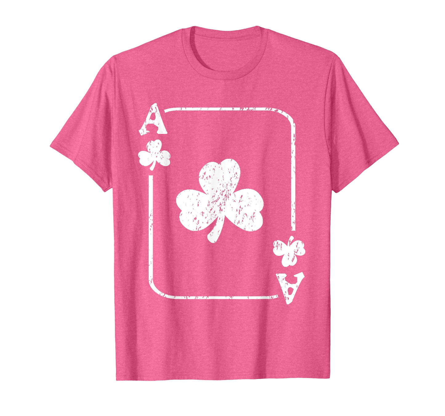 St. Patrick's Day Ace Of Shamrocks Poker Green Playing Card T-Shirt