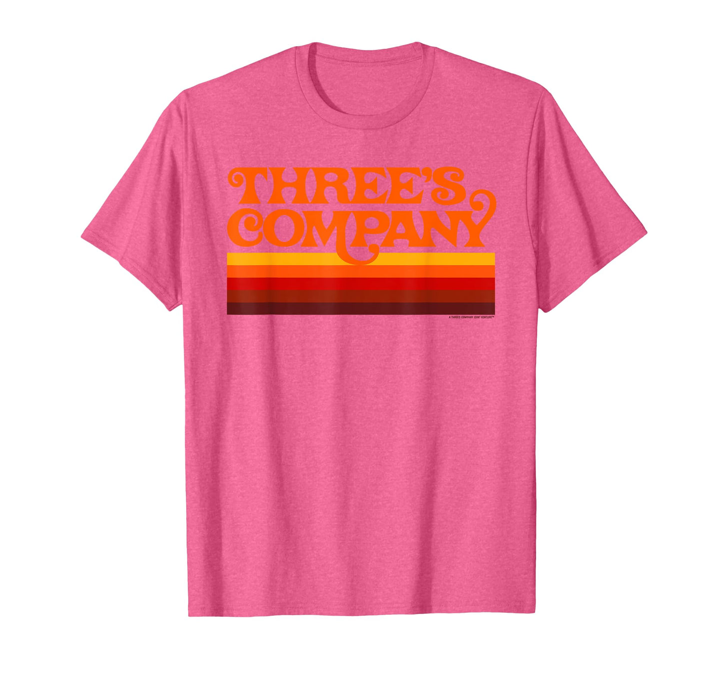 Three's Company Logo Retro Chromatic Sunset T-Shirt