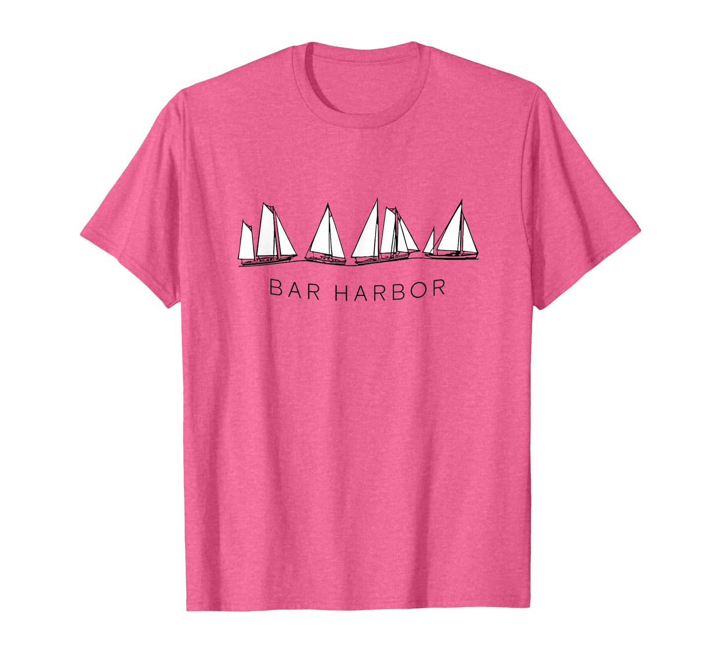 Bar Harbor Maine Vintage Sailing Graphic T-Shirt
