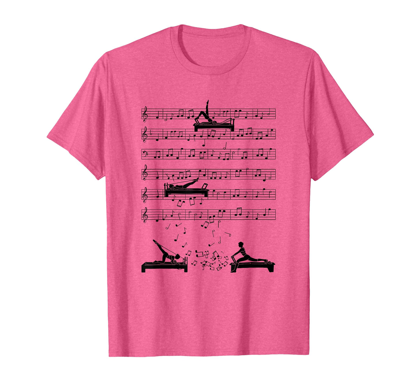 Funny Reformer Pilates music Note fitness Reformer music T-Shirt