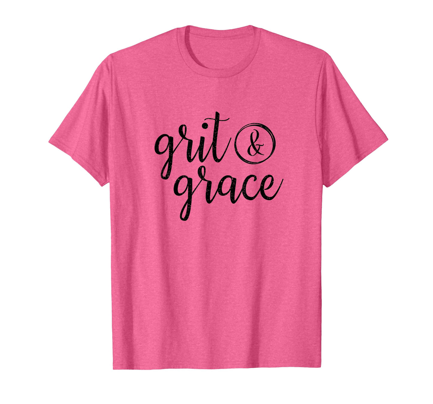 Grit & Grace Vintage Distressed Text T Shirt T-Shirt