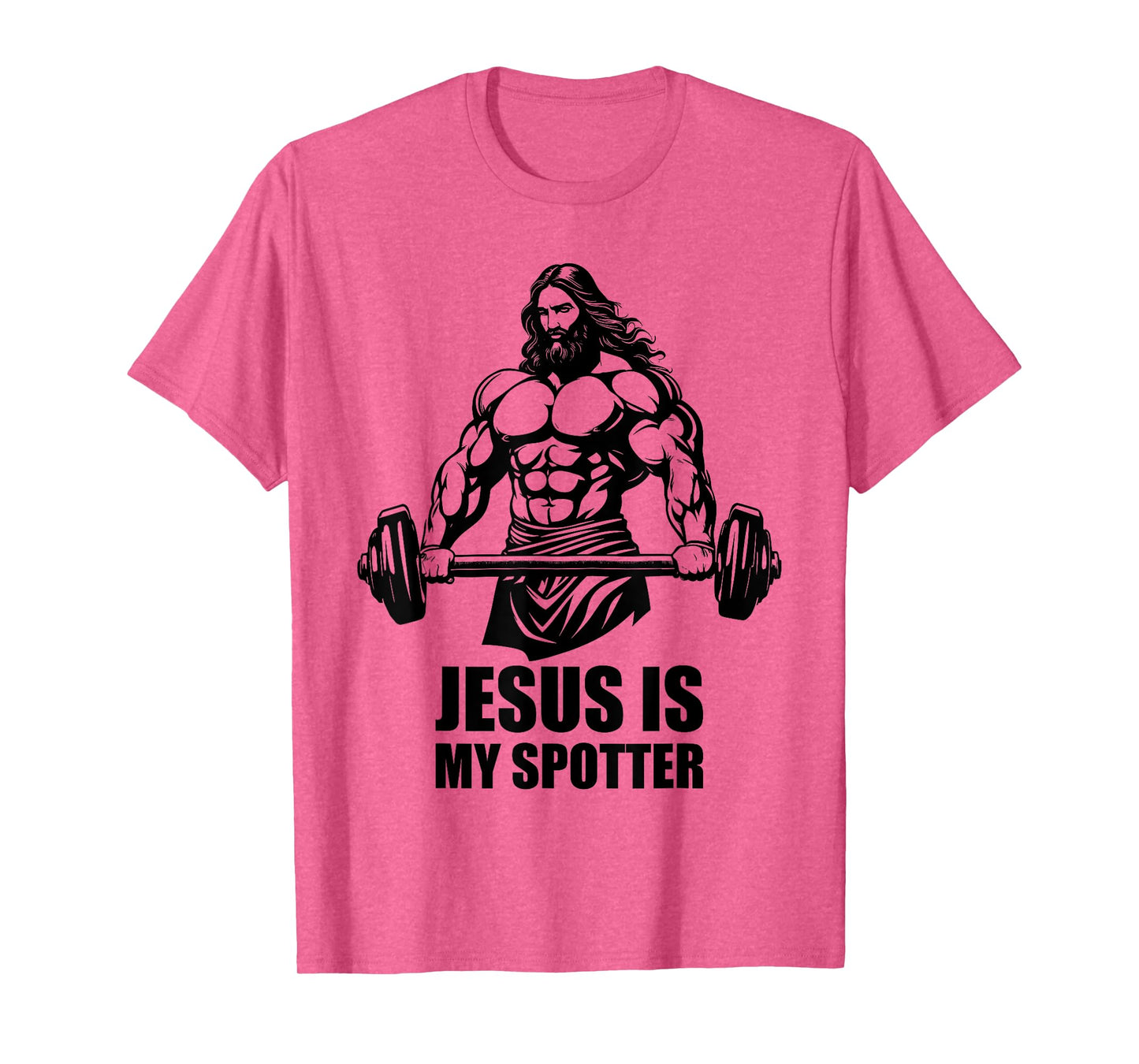 Jesus Is My Spotter in Gym Jesus Christ Christians American T-Shirt