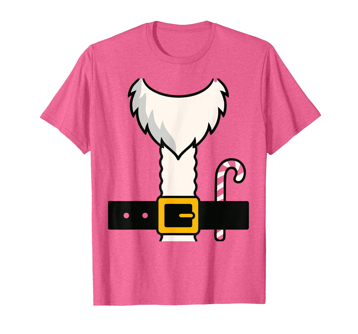 Santa Claus Costume Belt Christmas Outfit T-Shirt