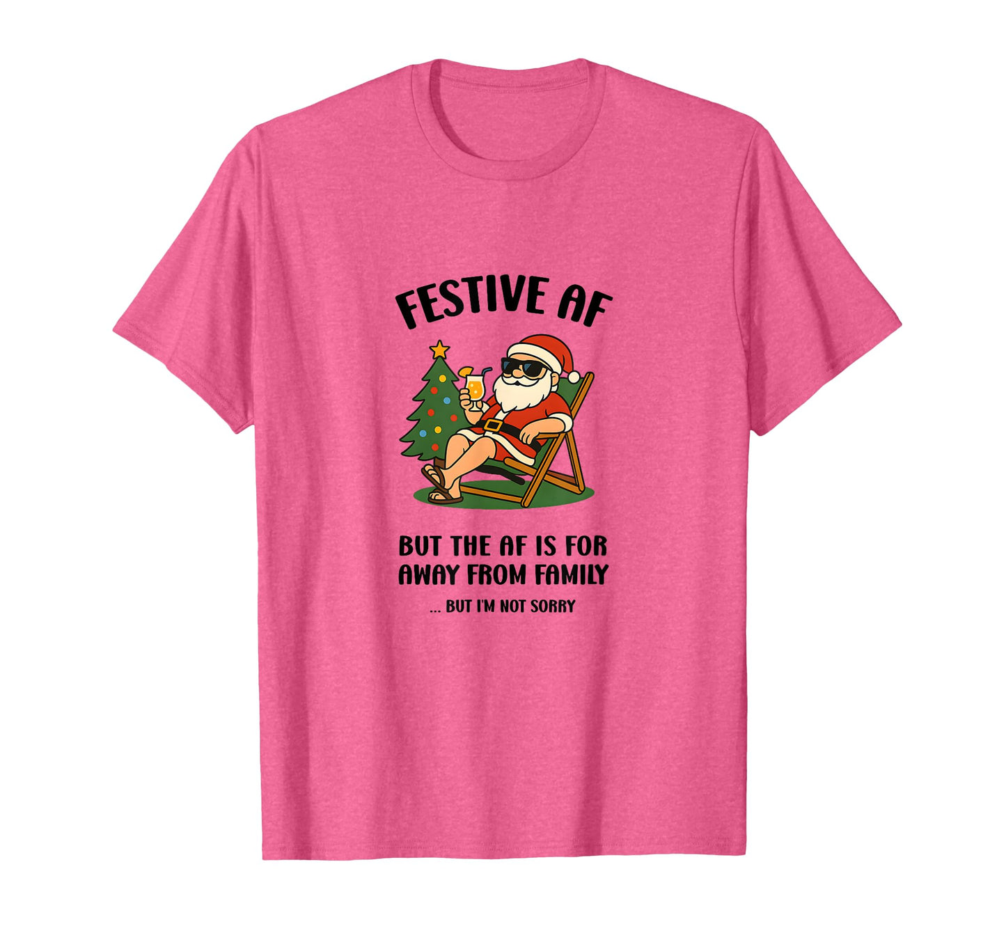 Christmas Beach, Funny Holiday Tee, Gift for Friends, Santa T-Shirt