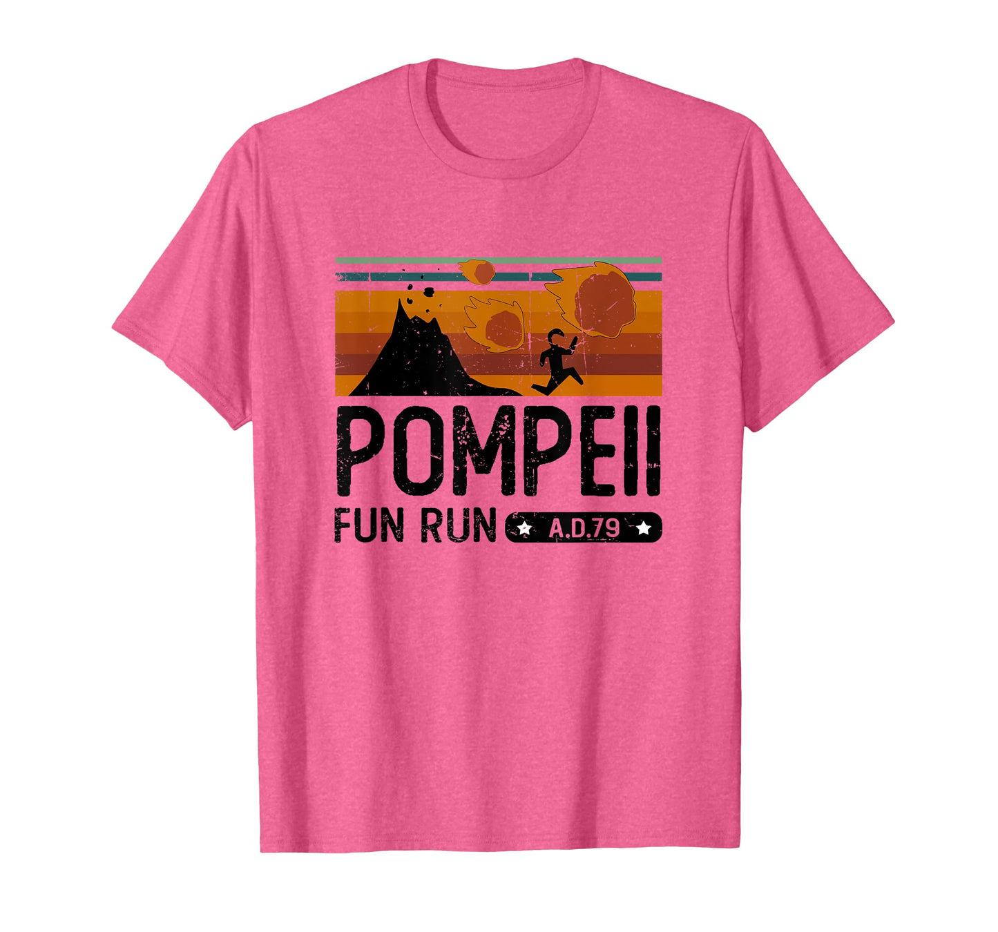Pompeii Fun Run 79 AD Retro Vintage T-Shirt T-Shirt