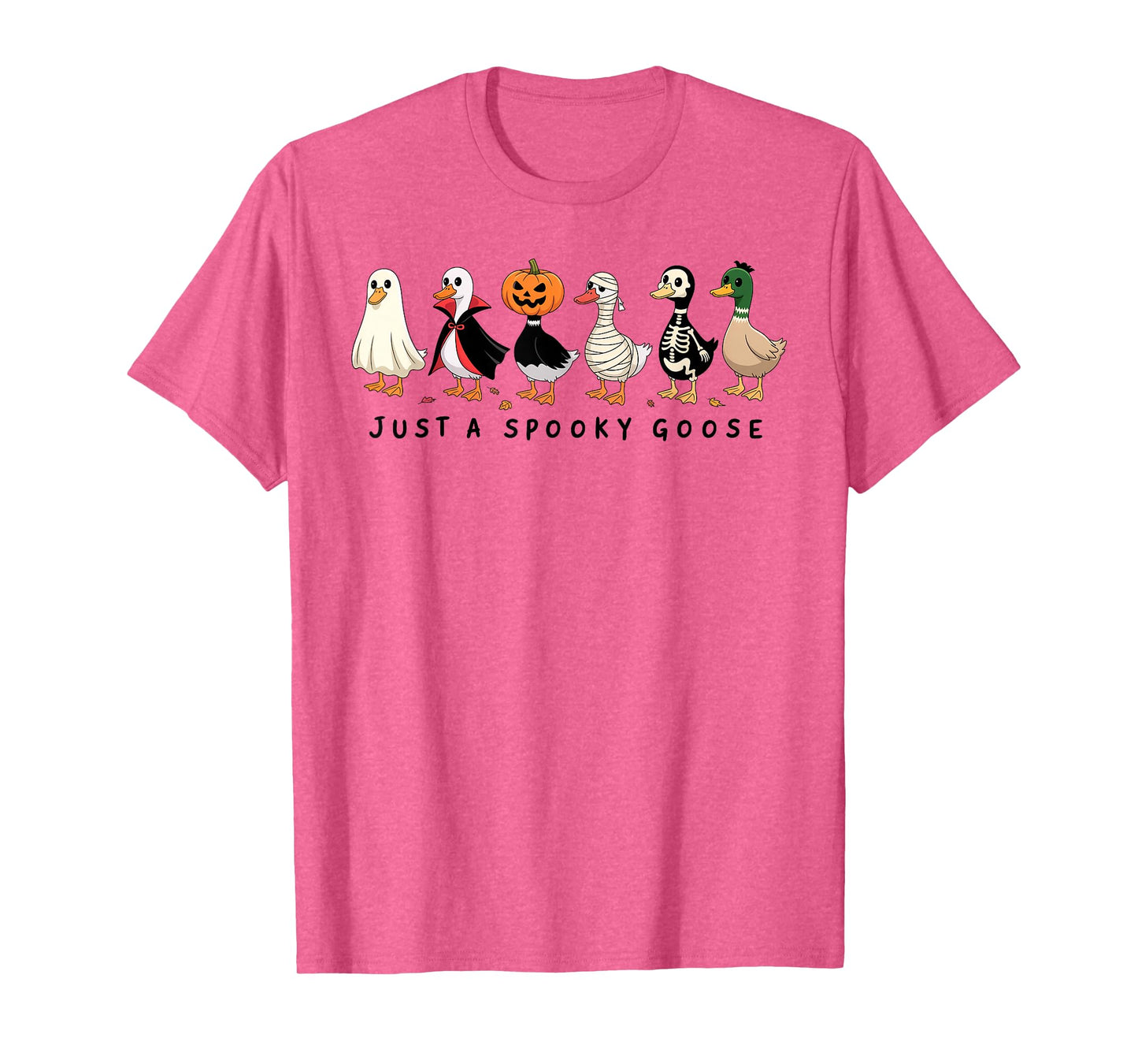 Just A Spooky Goose Halloween Silly Goose Funny Halloween T-Shirt