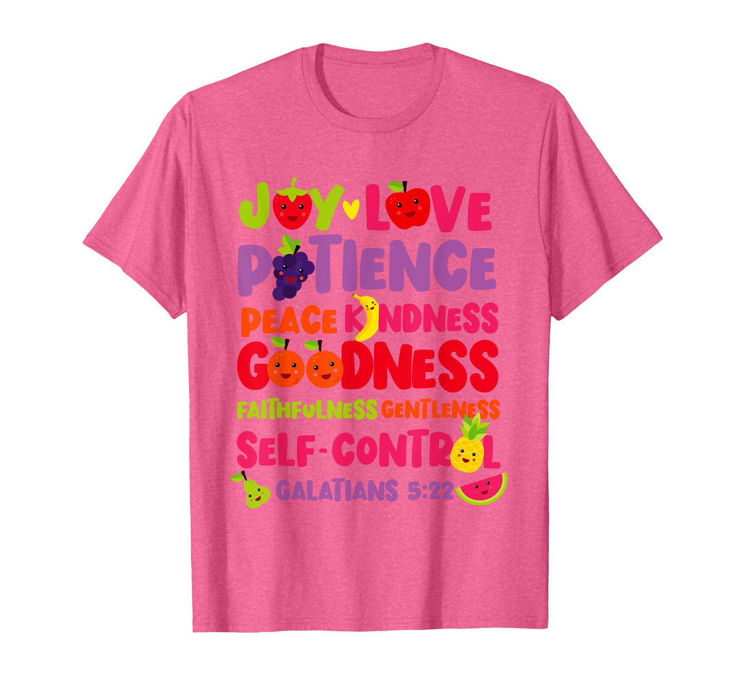 Christian Bible Verse Fruit Of The Spirit Galatians 5:22 T-Shirt