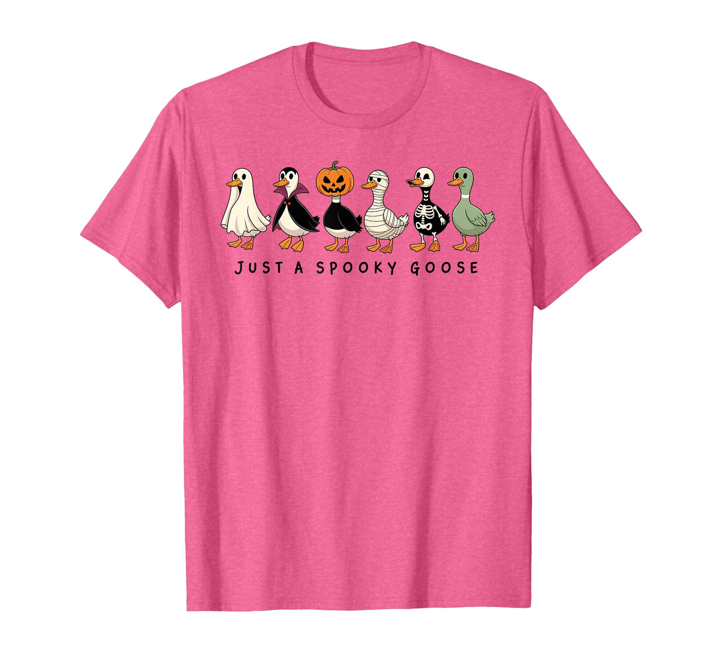 Just A Spooky Goose Halloween Silly Goose Funny Halloween T-Shirt