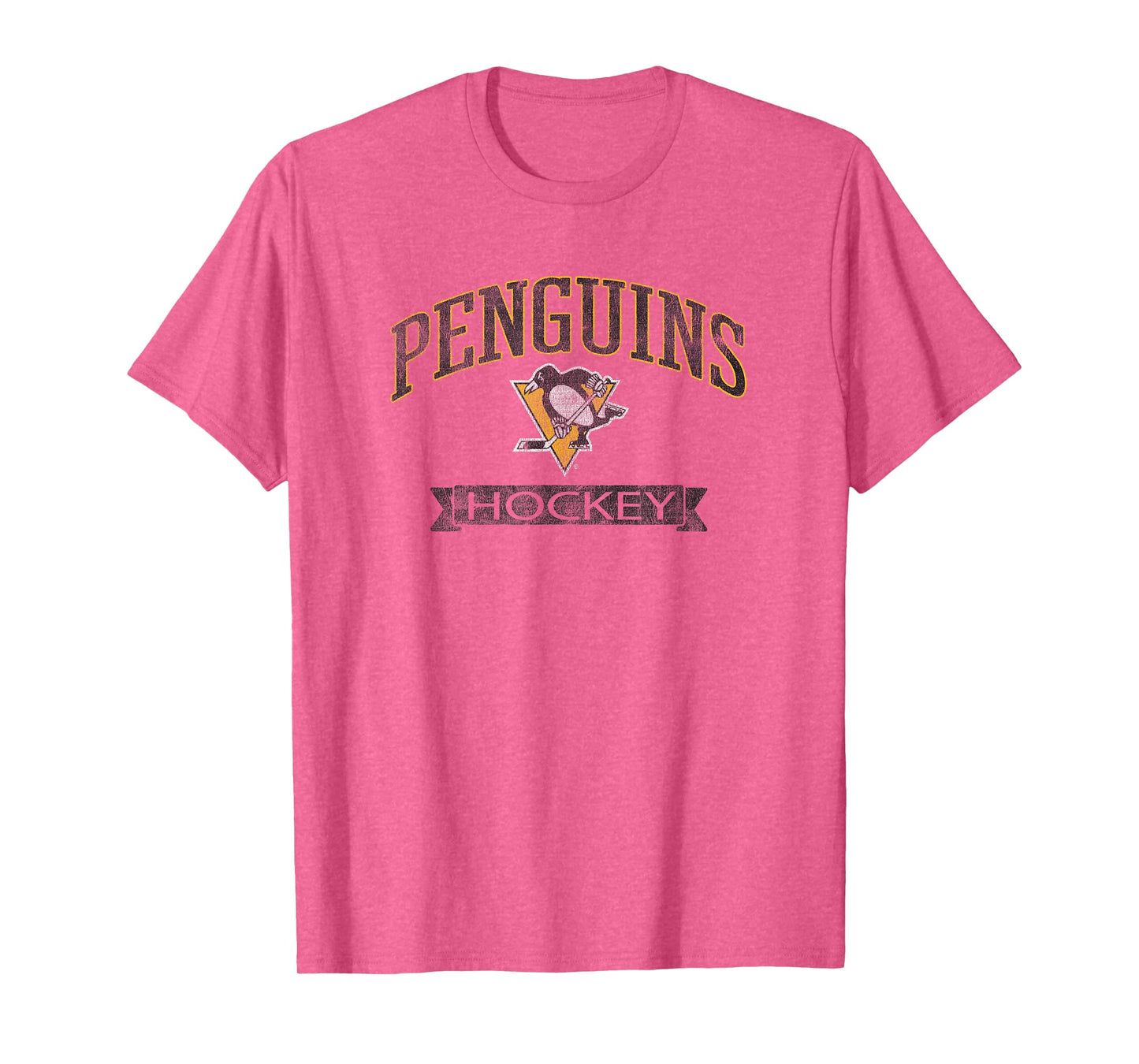 Pittsburgh Penguins Vintage Hockey Gray Officially Licensed T-Shirt