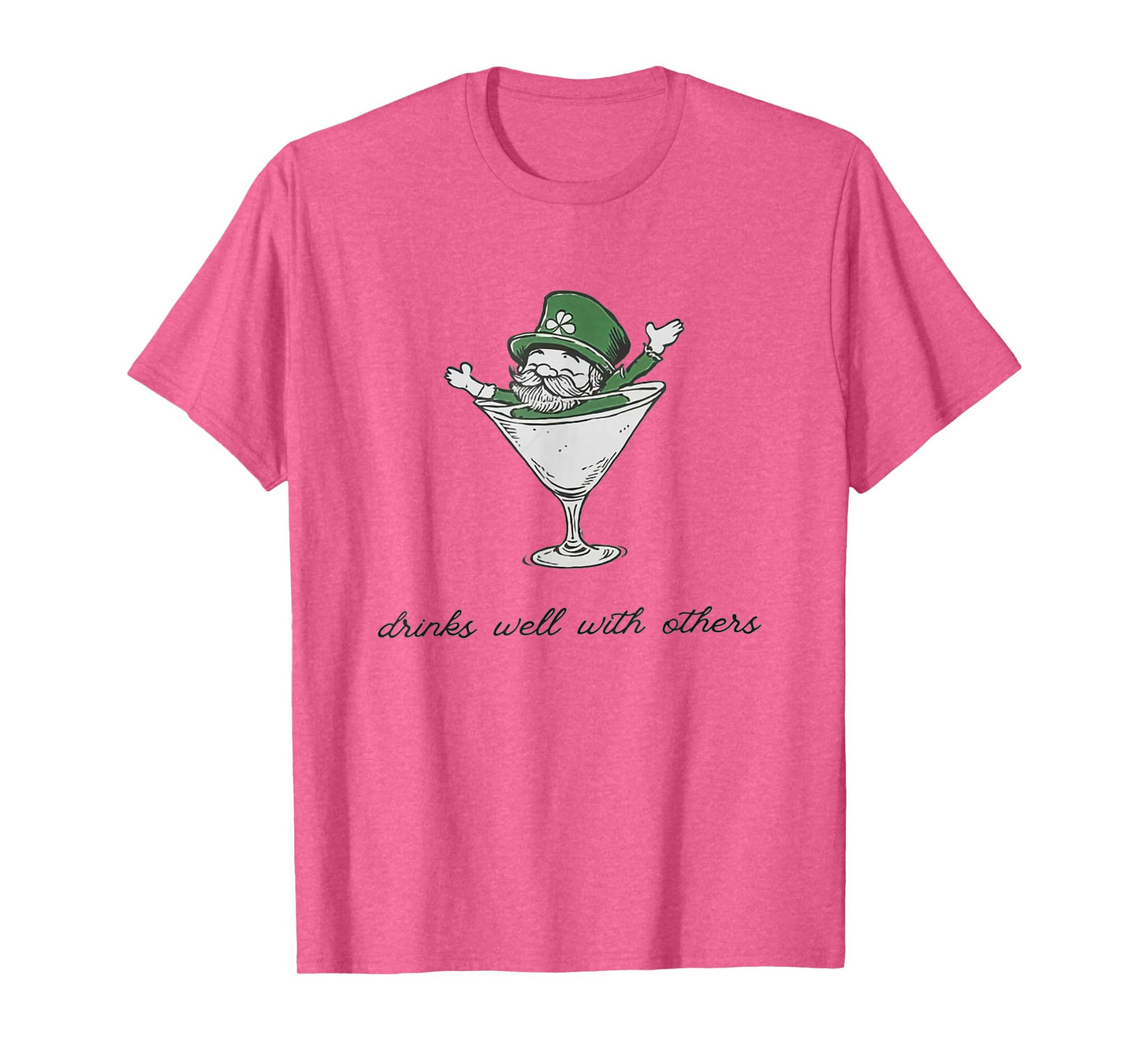 Leprechaun Martini Cocktail St Patrick's Day Womens T-Shirt