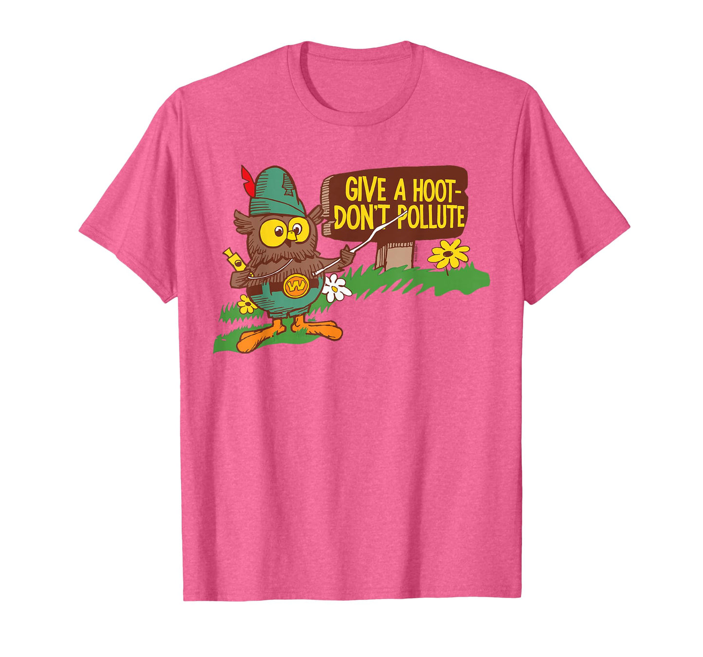 Give A Hoot - Don't Pollute Woodsy Owl Officially Licensed T-Shirt