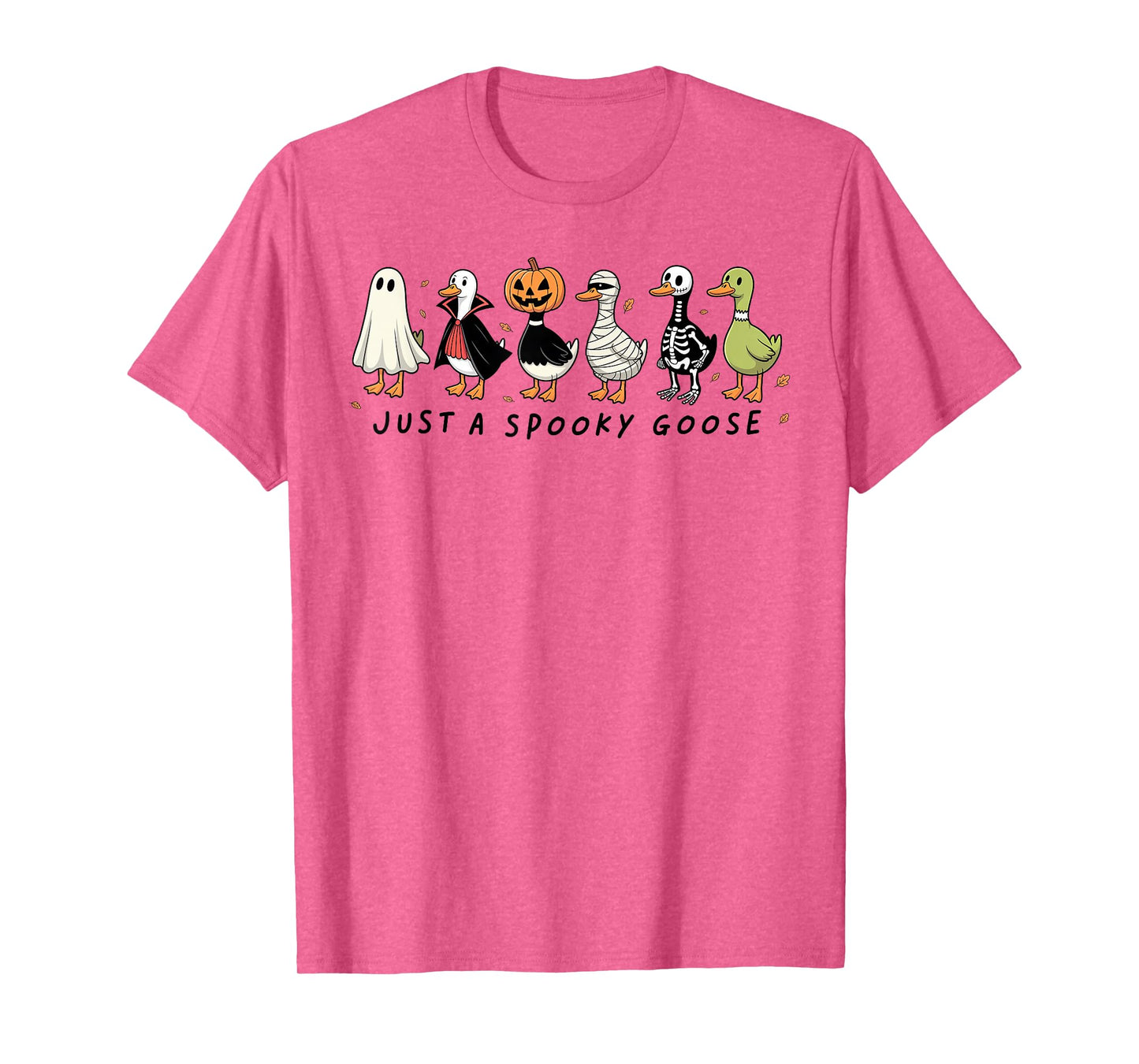 Just A Spooky Goose Halloween Silly Goose Funny Halloween T-Shirt