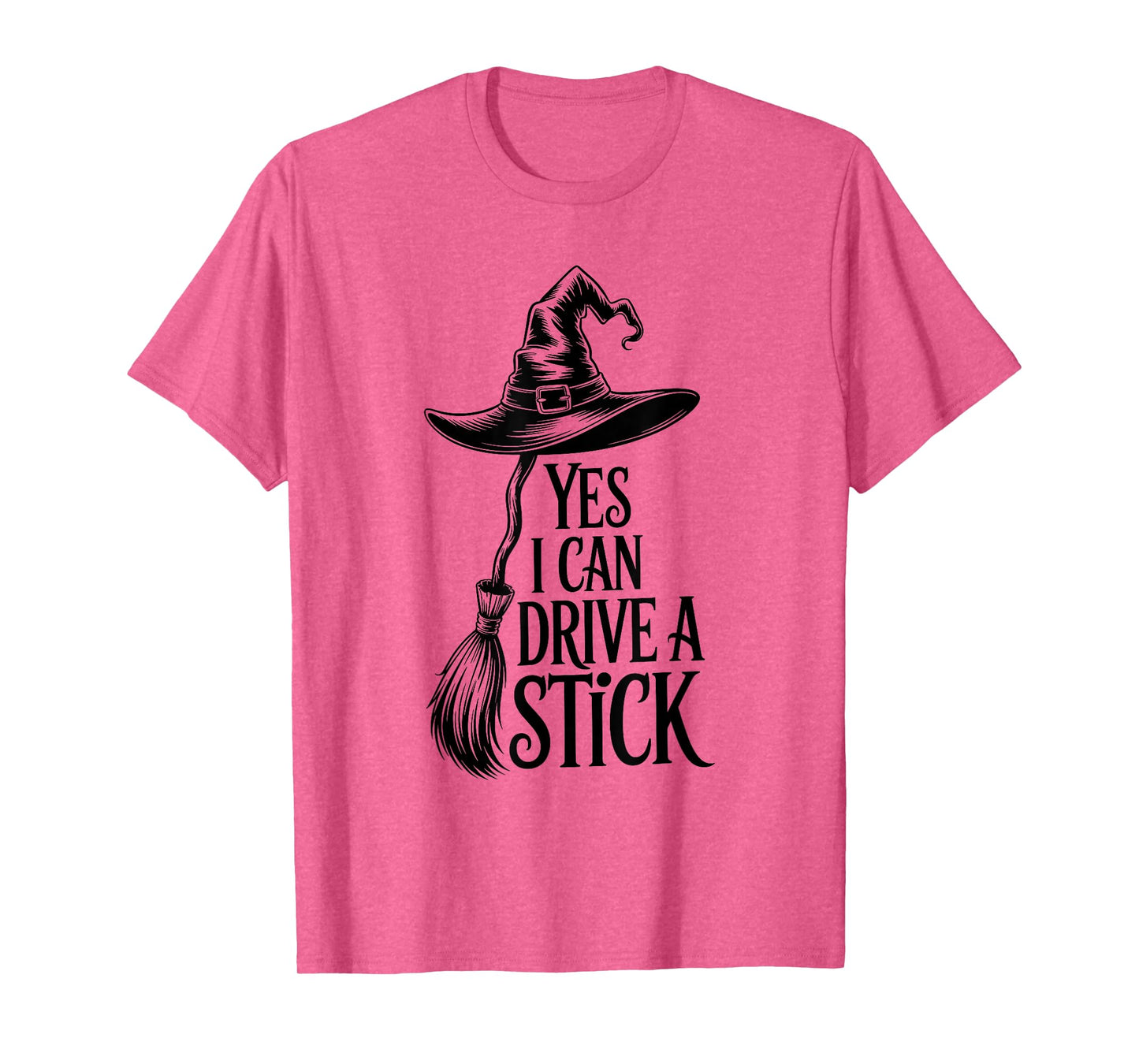 I Can Drive a Stick Funny Halloween Witch Costume T-Shirt