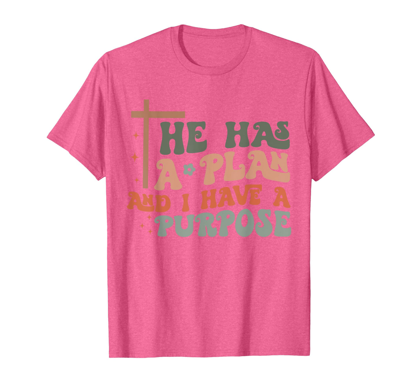 Christian Merch / God Jesus Plan Purpose Cross Vintage T-Shirt