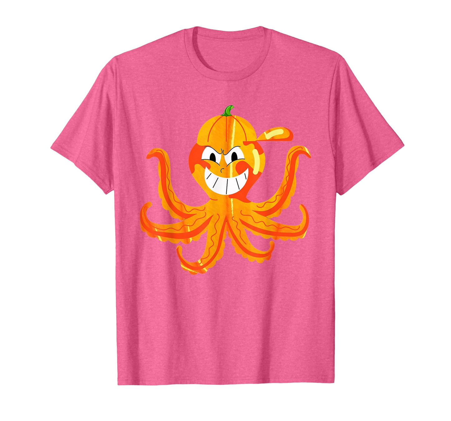 Funny Halloween Octopus Scary Spooky Pumpkin Kids Boys Girls T-Shirt