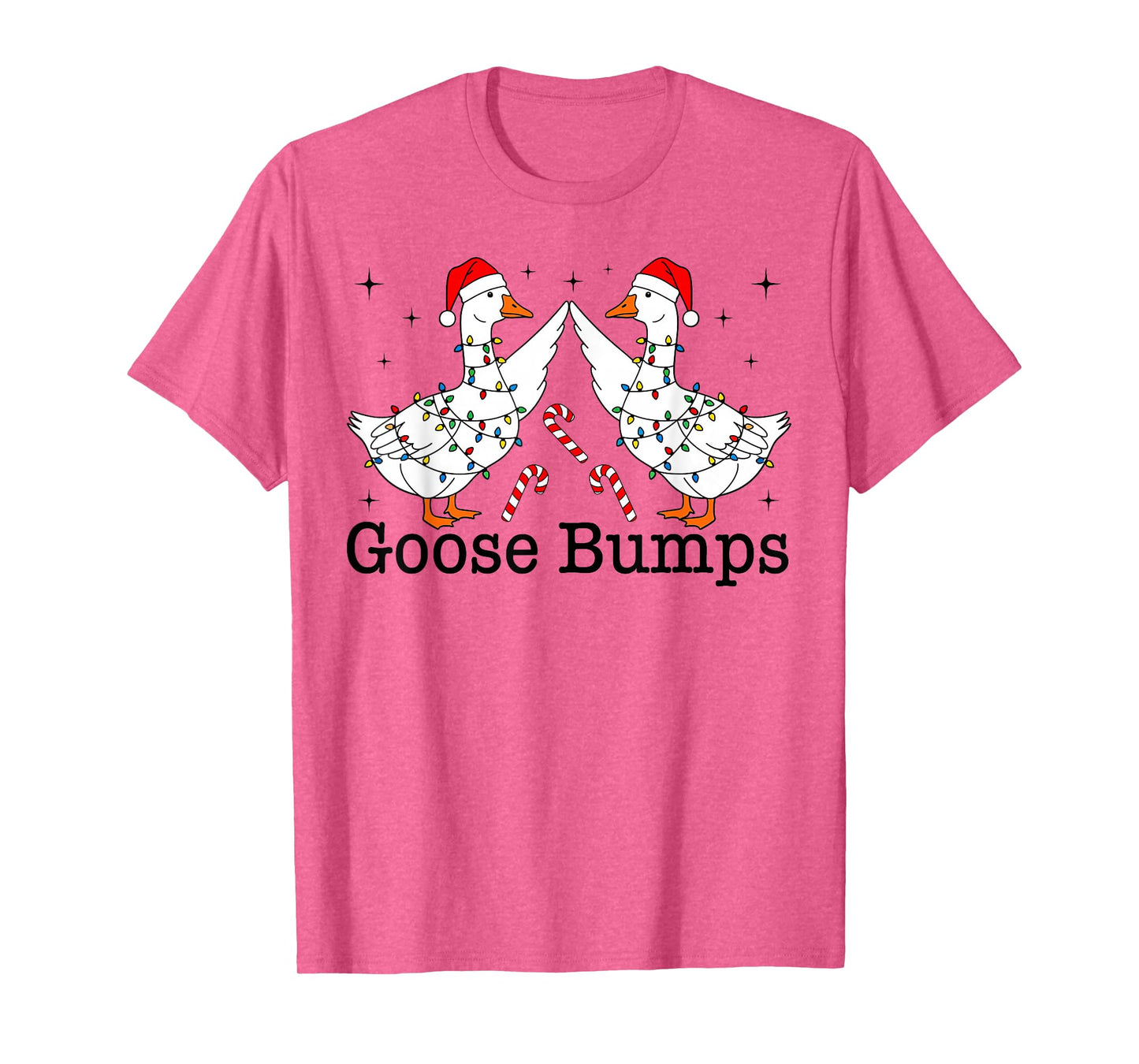 Goose Bumps Funny Christmas Geese Fist Bump Matching Family T-Shirt