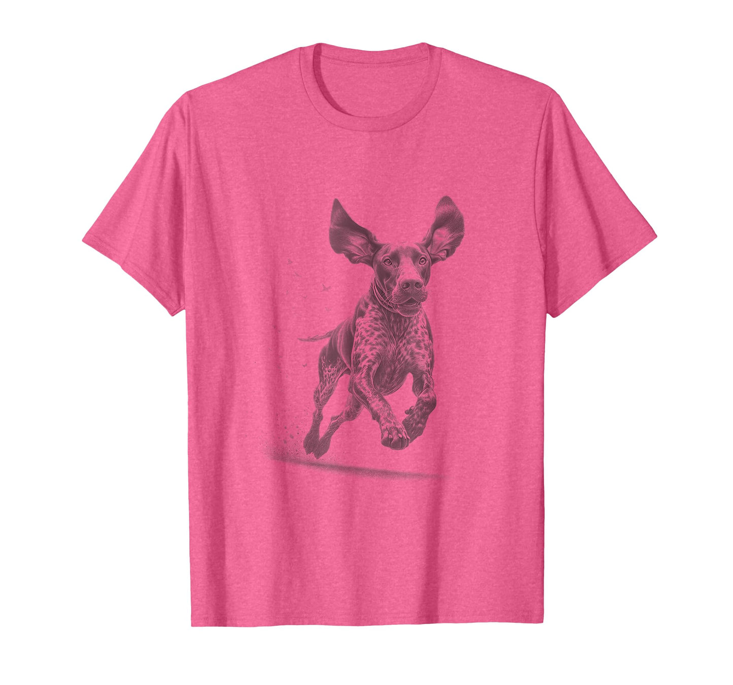 Vintage German Shorthaired Pointer Running Sketch Design T-Shirt