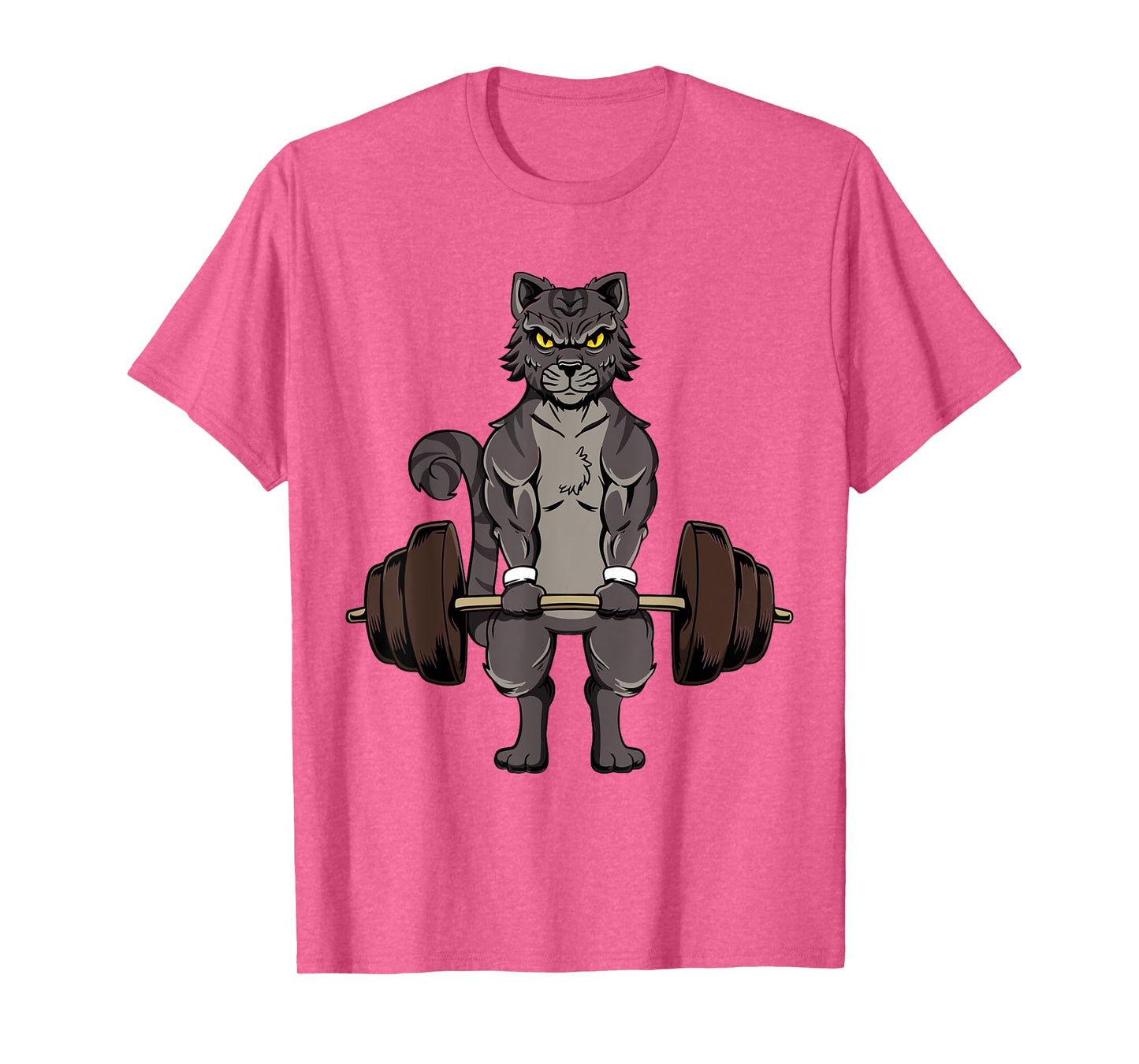 Deadlifting Cat Gym Workout Kitten Deadlifting Weightlifting T-Shirt for Men Women