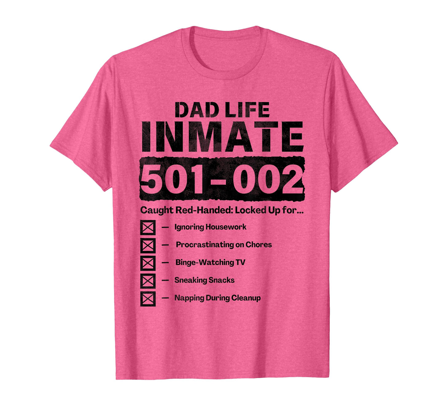 Dad Life Inmate Funny Matching Halloween Costume T-Shirt