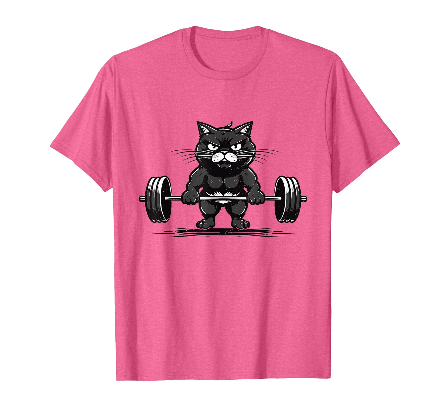 Cat Deadlifting Funny Fitness Gym Workout Cat Lovers T-Shirt for Men Women