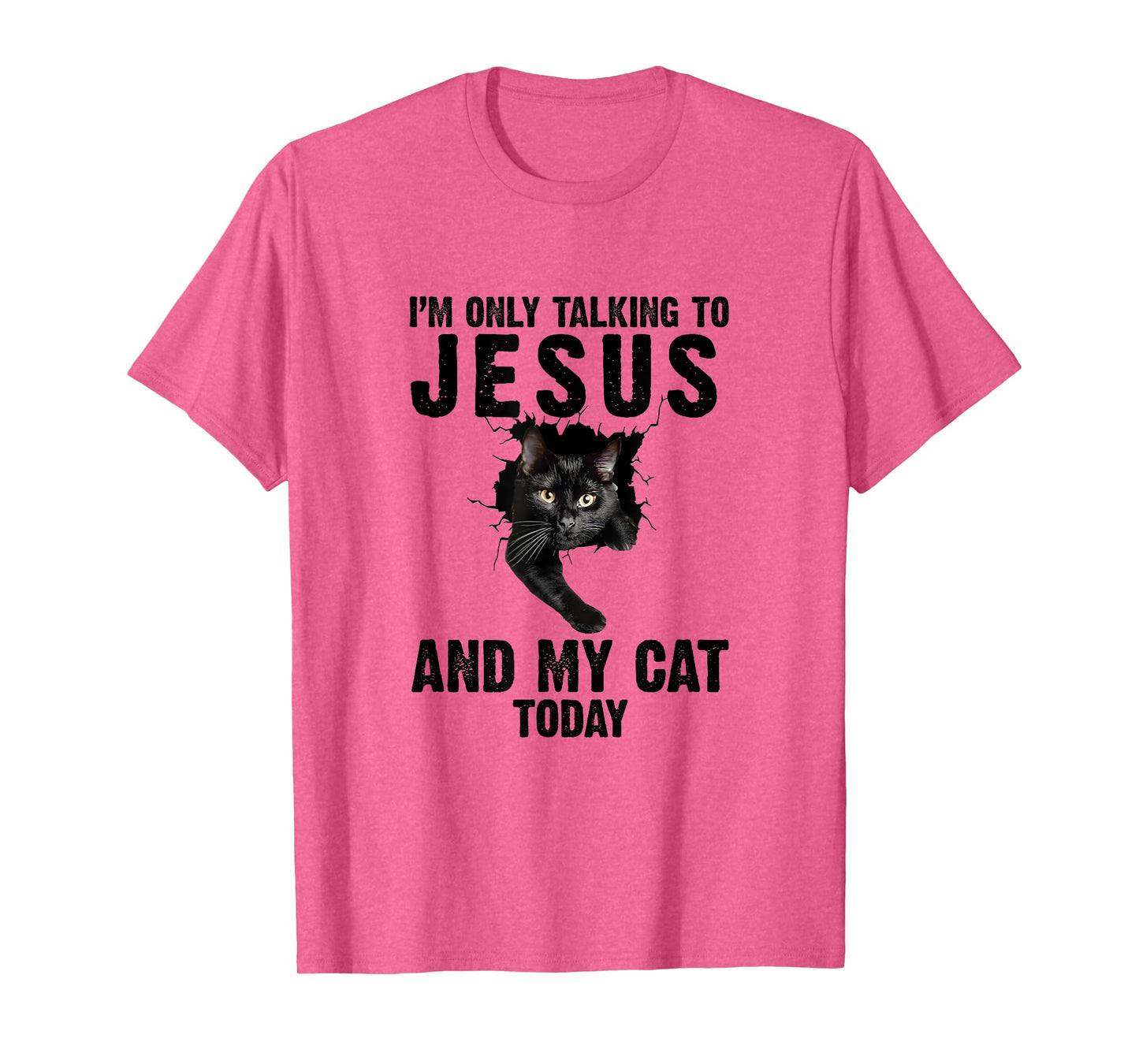 I'm Only Talking To Jesus And My Cat Today T-Shirt for Men Women