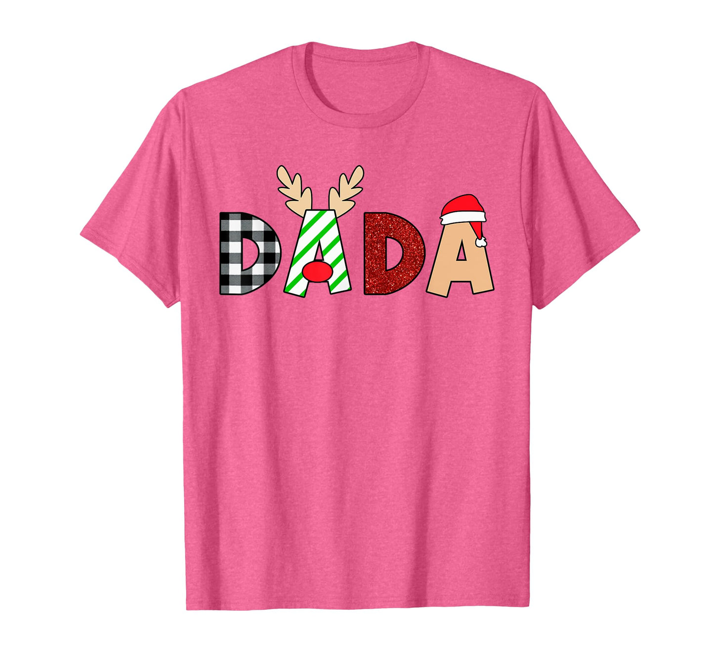 Dada Santa Christmas Family Matching Pajamas Mama Xmas T-Shirt
