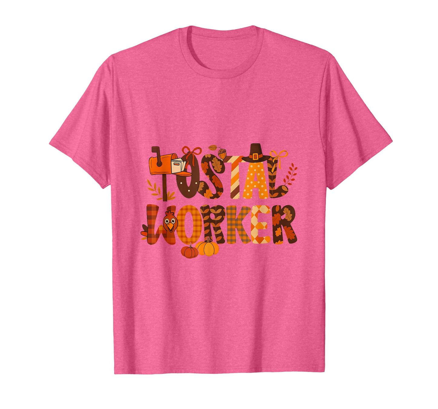 Postal Worker Halloween Mailbox Pumpkin Bat Spooky T-Shirt