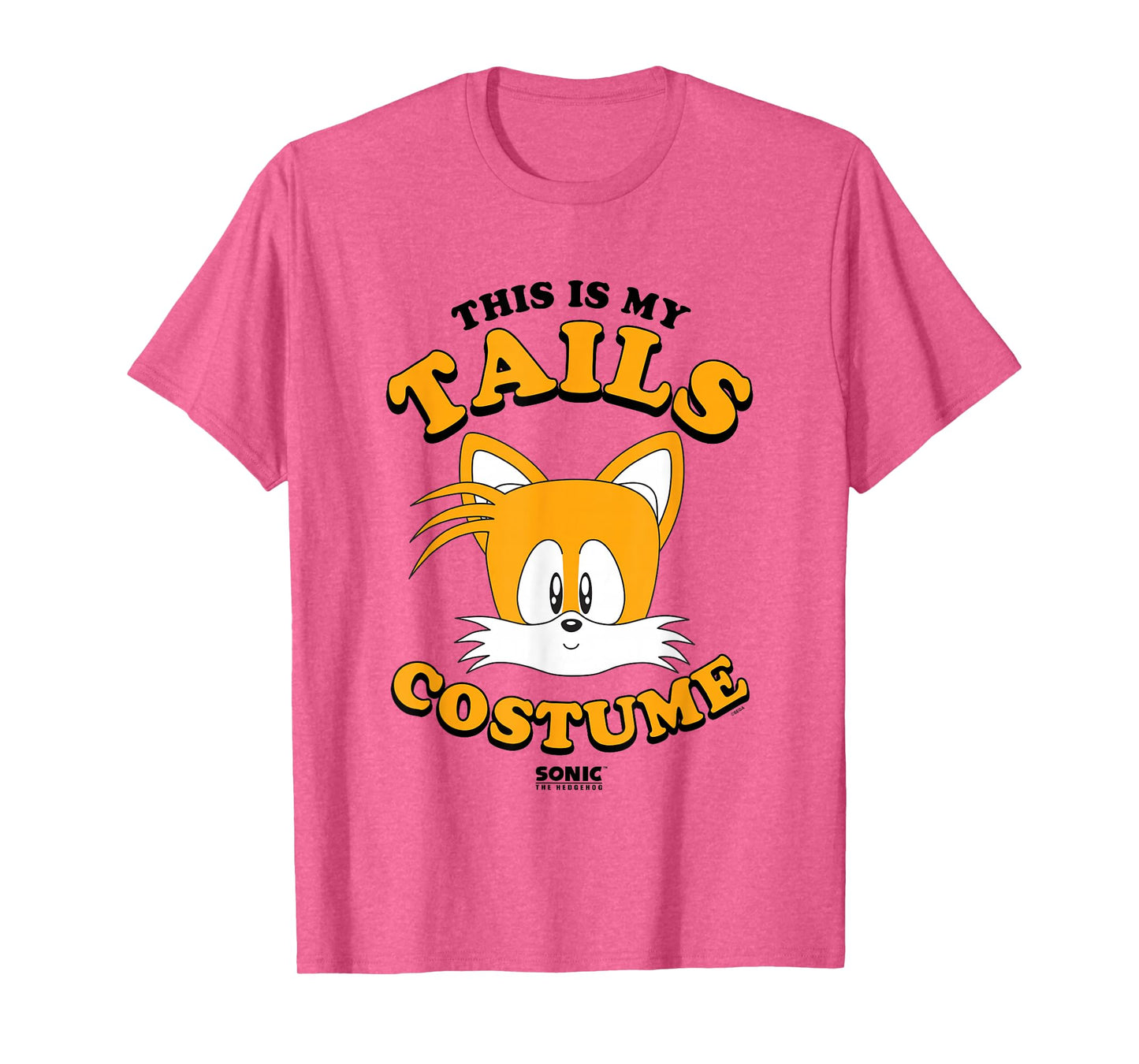 Sonic The Hedgehog Halloween This Is My Tails Retro Costume T-Shirt
