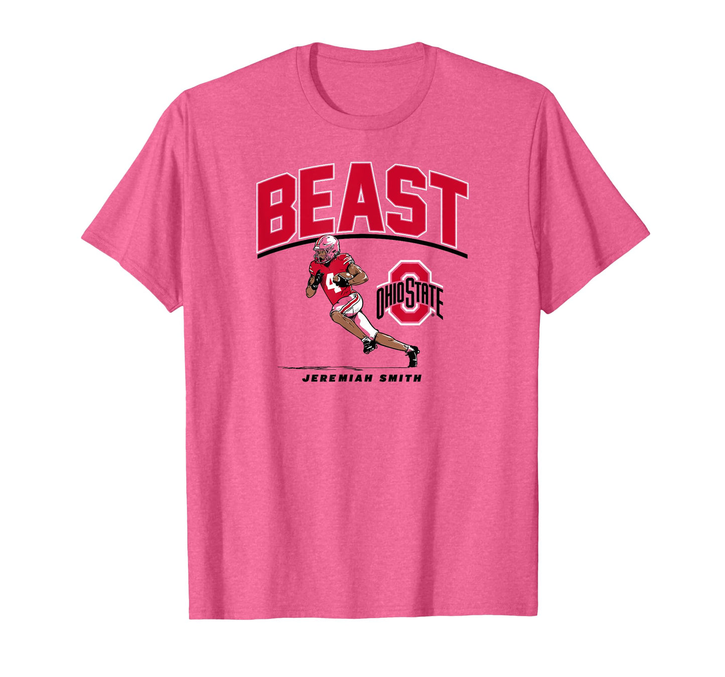 Jeremiah Smith - Beast (Gray) - Ohio State Football T-Shirt