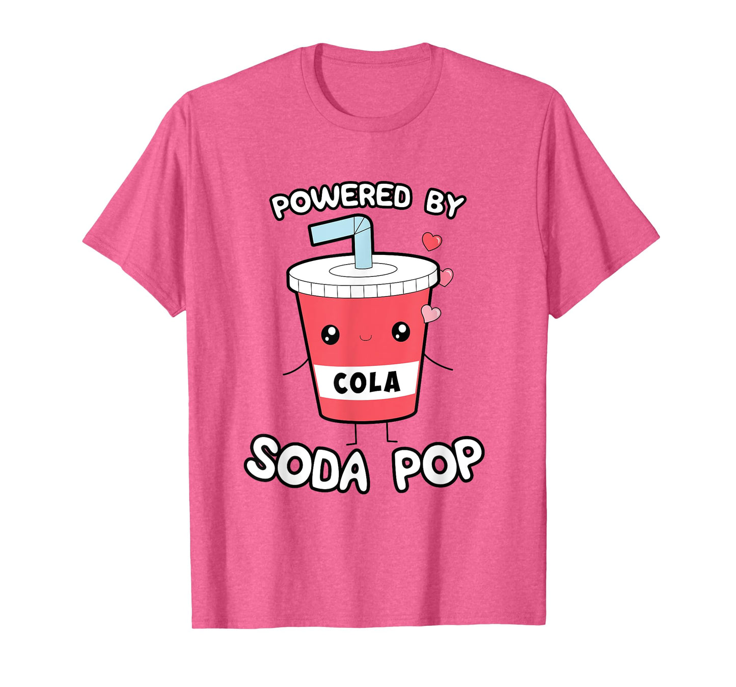 Powered by Soda Pop, Kawaii Cute Otaku Top T-Shirt