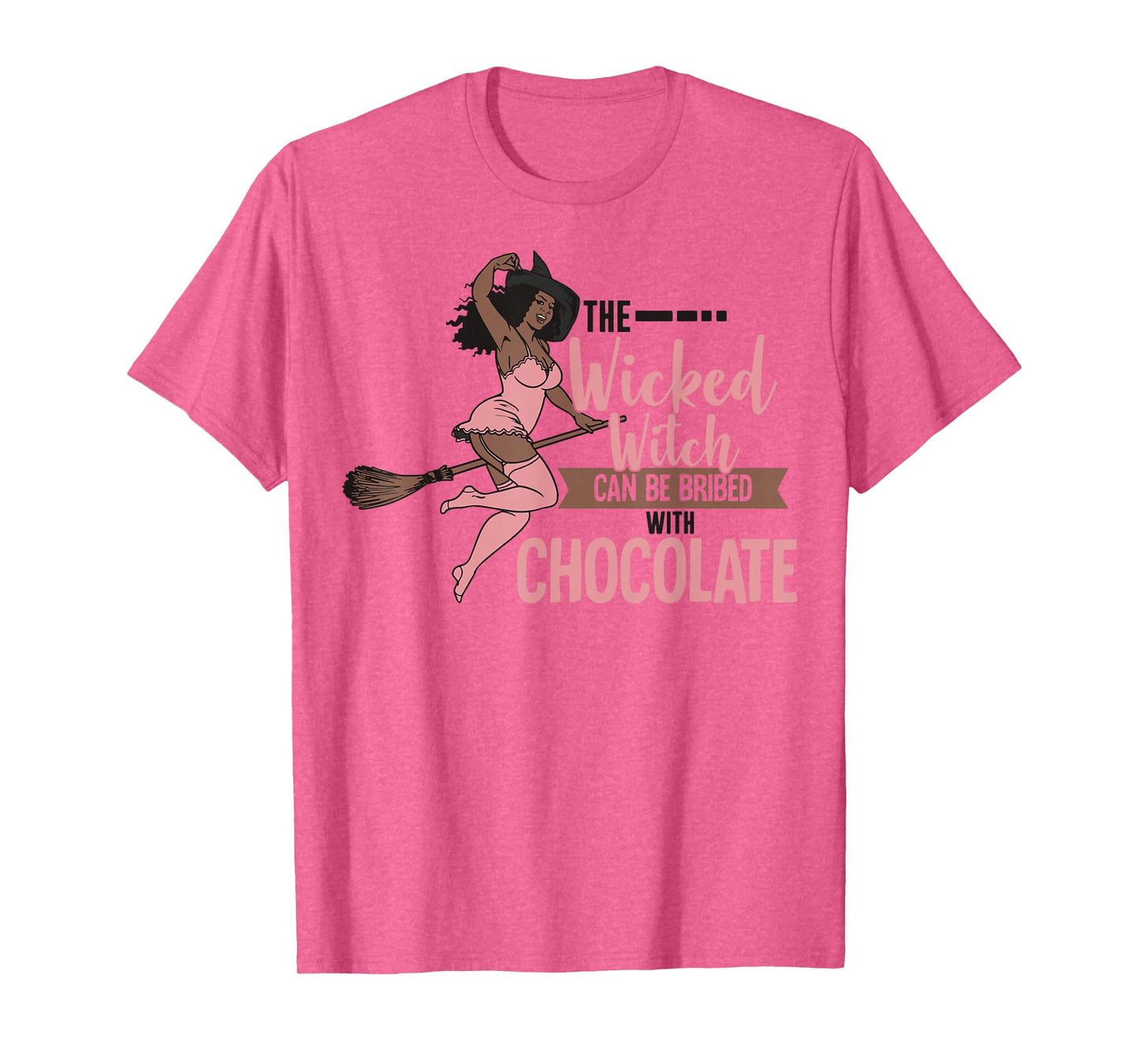 Funny Wicked Black Witch Chocolate Melanin Halloween Witches T-Shirt